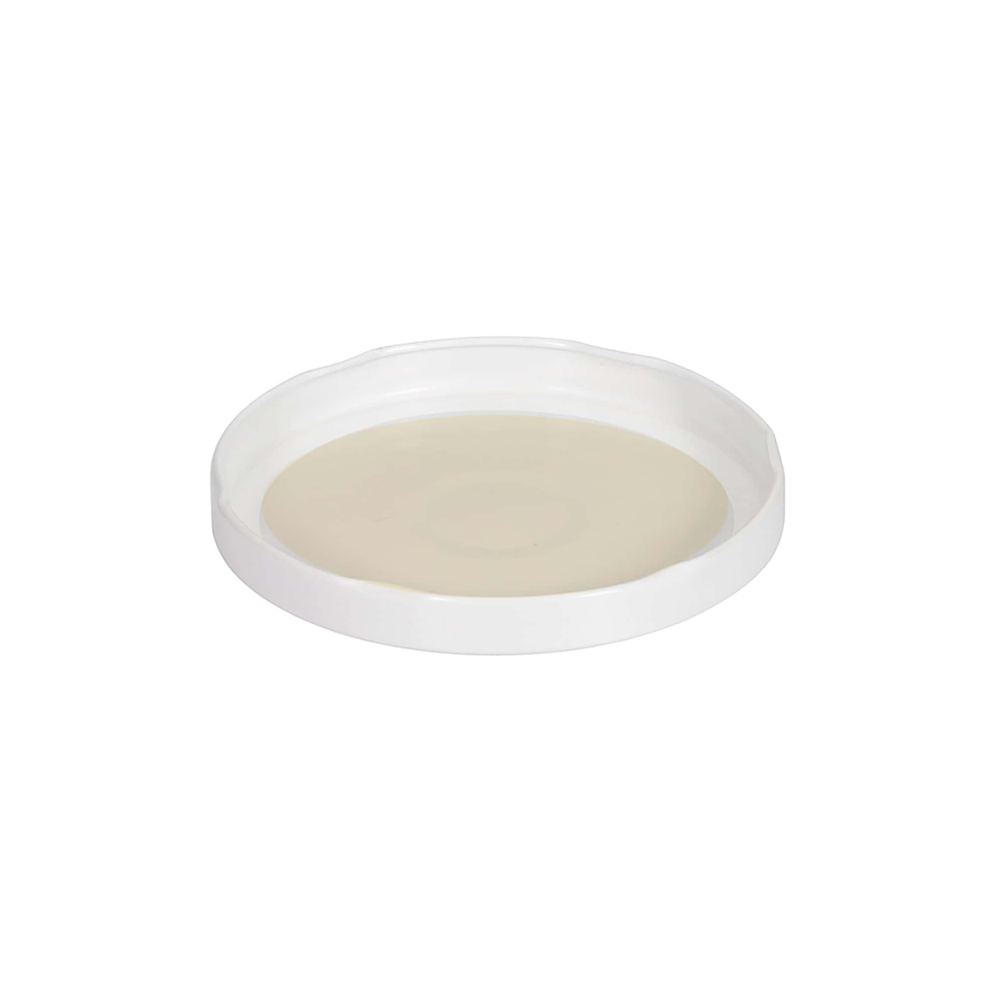 Twist-off lid, tinplate, white, for opening: TO 100