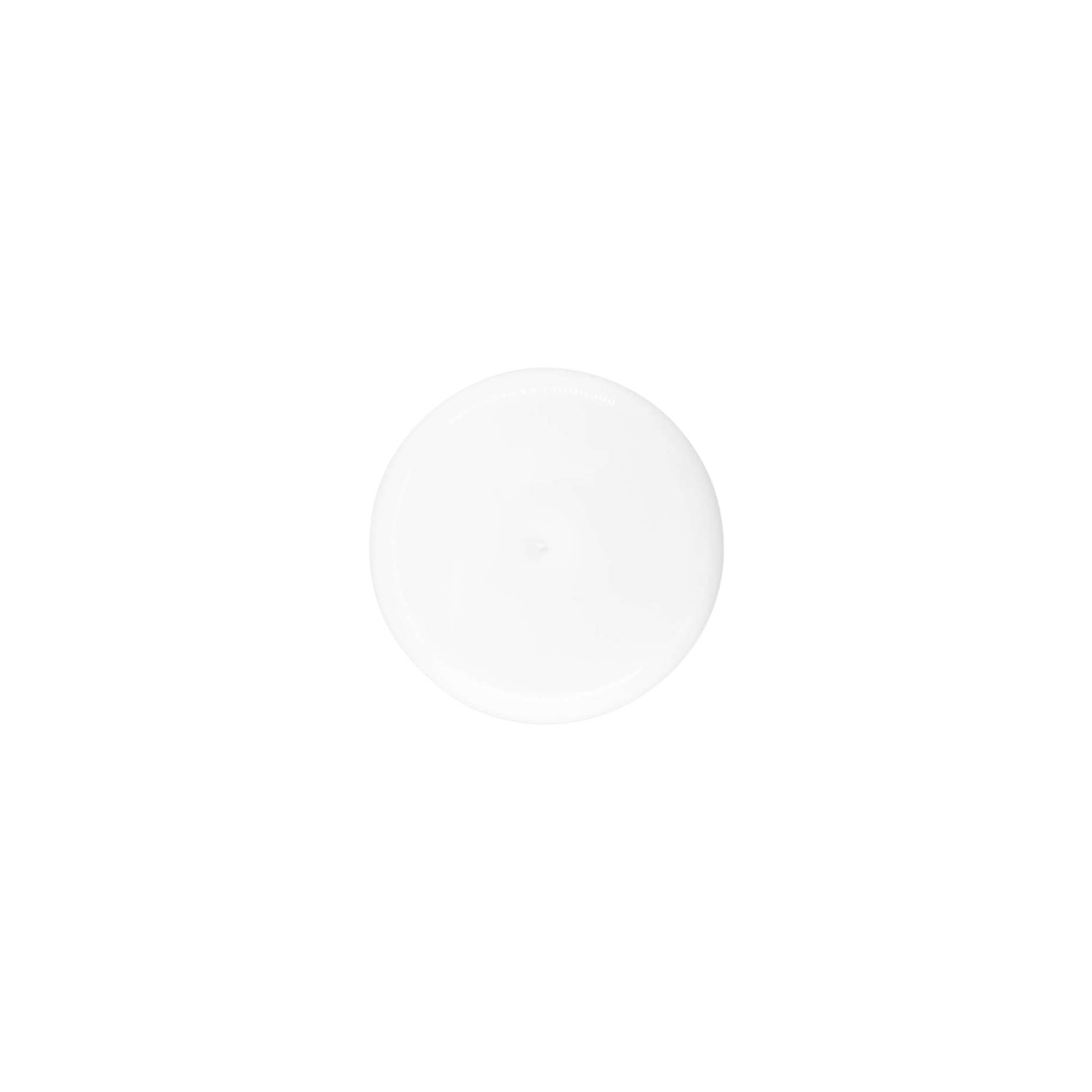 Screw cap with syringe insert, PP plastic, white, for opening: 24/410