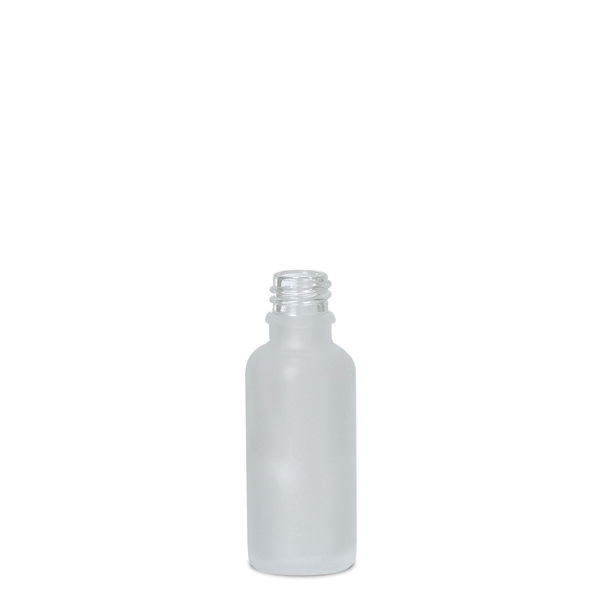 30 ml medical bottle, glass, frosted, opening: DIN 18