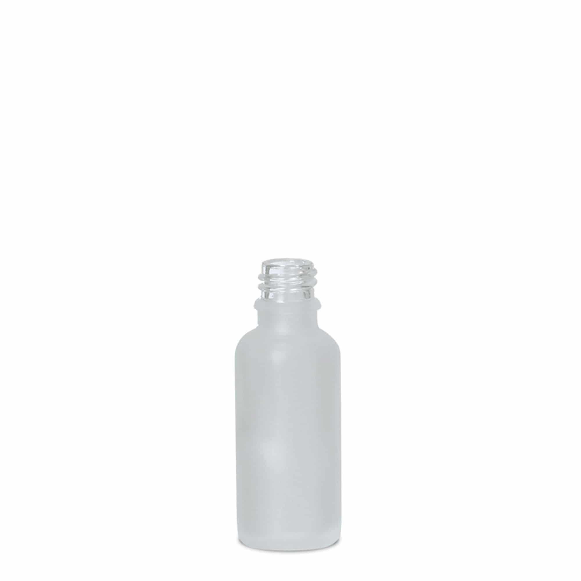 30 ml medical bottle, glass, frosted, opening: DIN 18