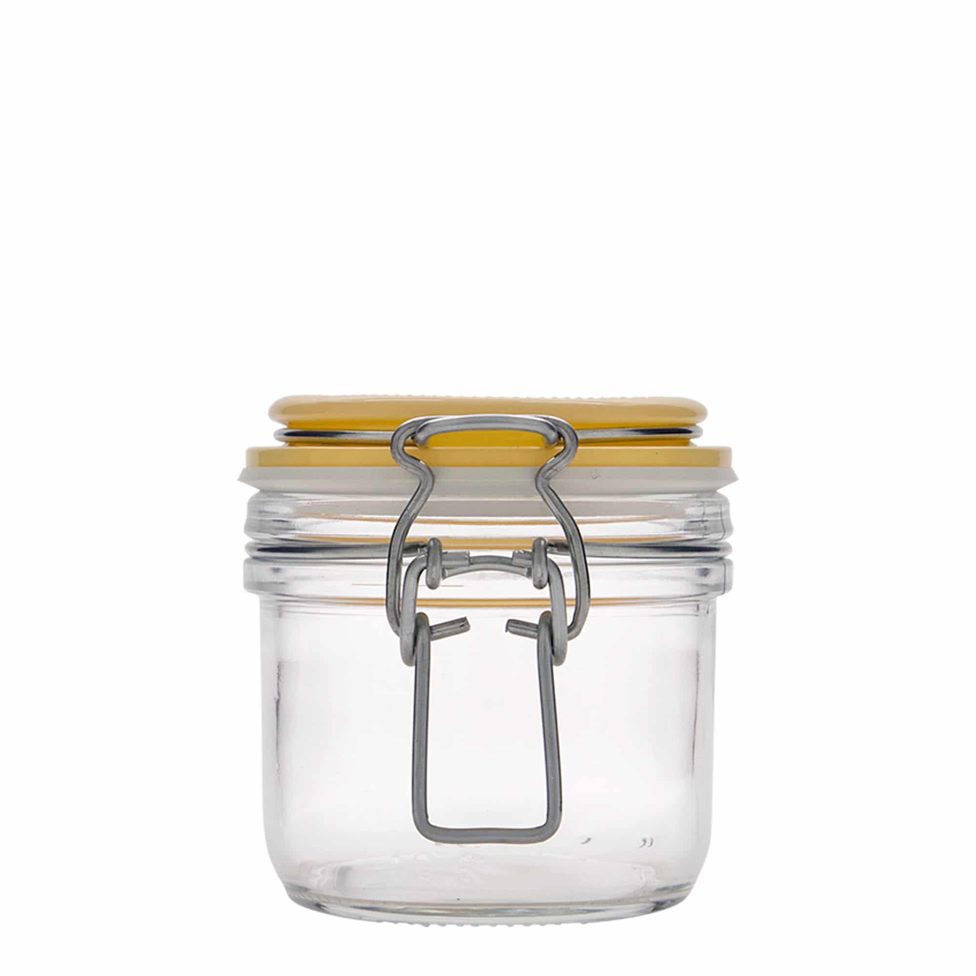200 ml clip top jar 'Fido', yellow, closure: clip top