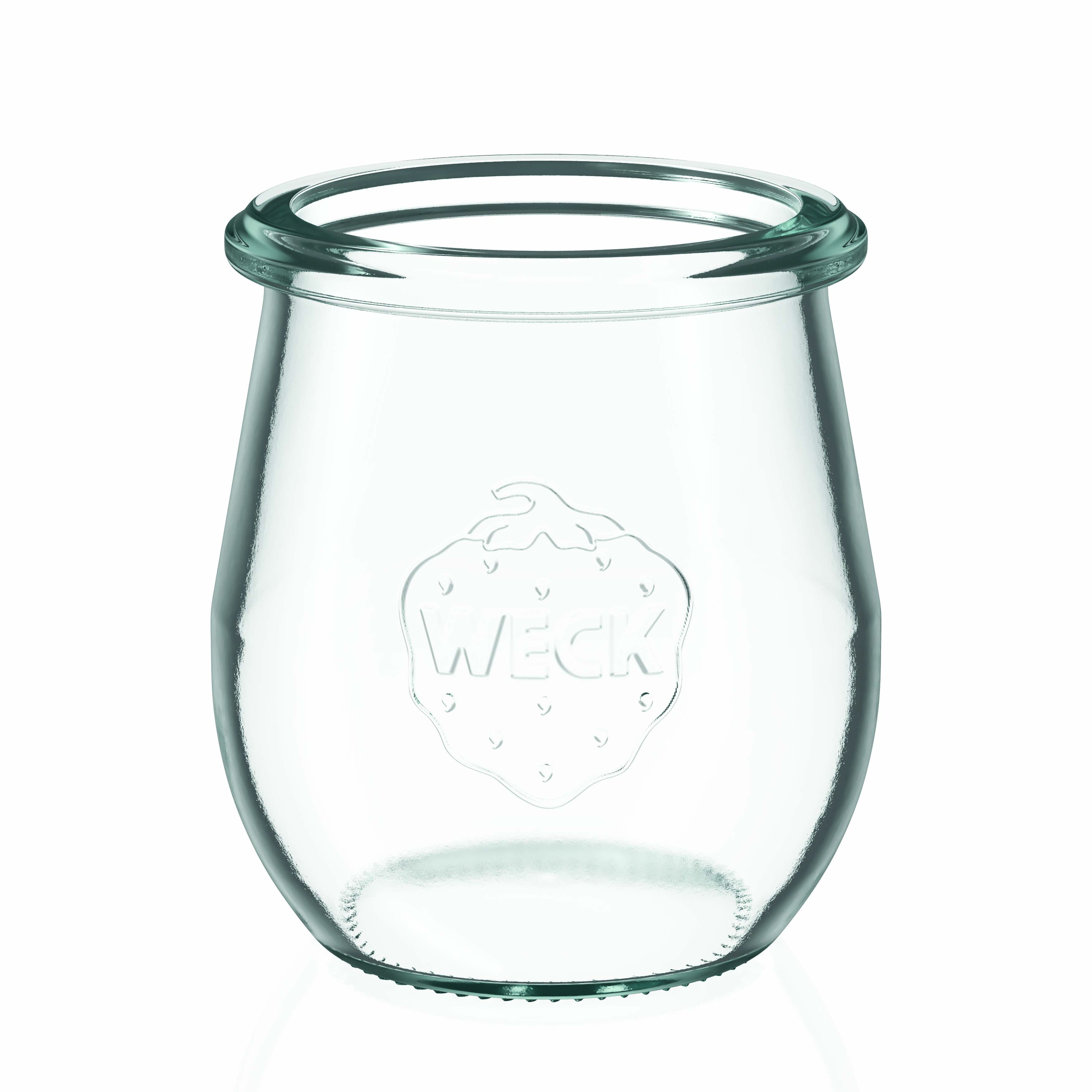 12x 220 ml WECK tulip jar with glass lid RR 60