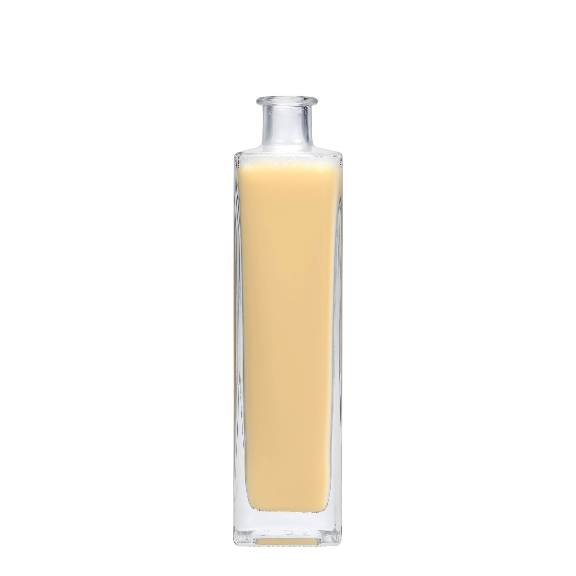 500 ml glass bottle ‘Rafaello’, square, opening: cork