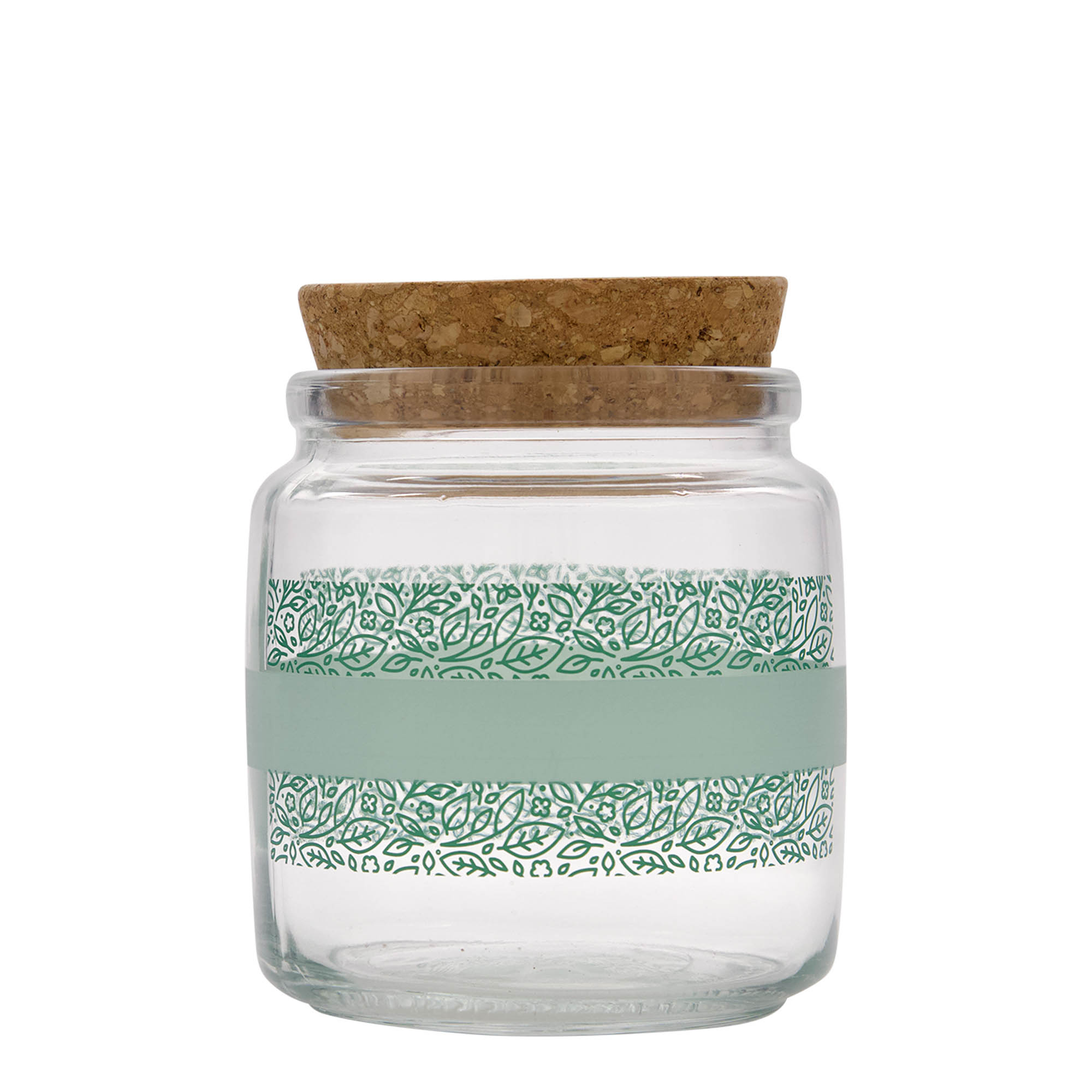 750 ml cork glass 'Giara', design: Naturalmente verde, opening: cork 750 ml cork glass 'Giara', design: Naturalmente verde, opening: cork
