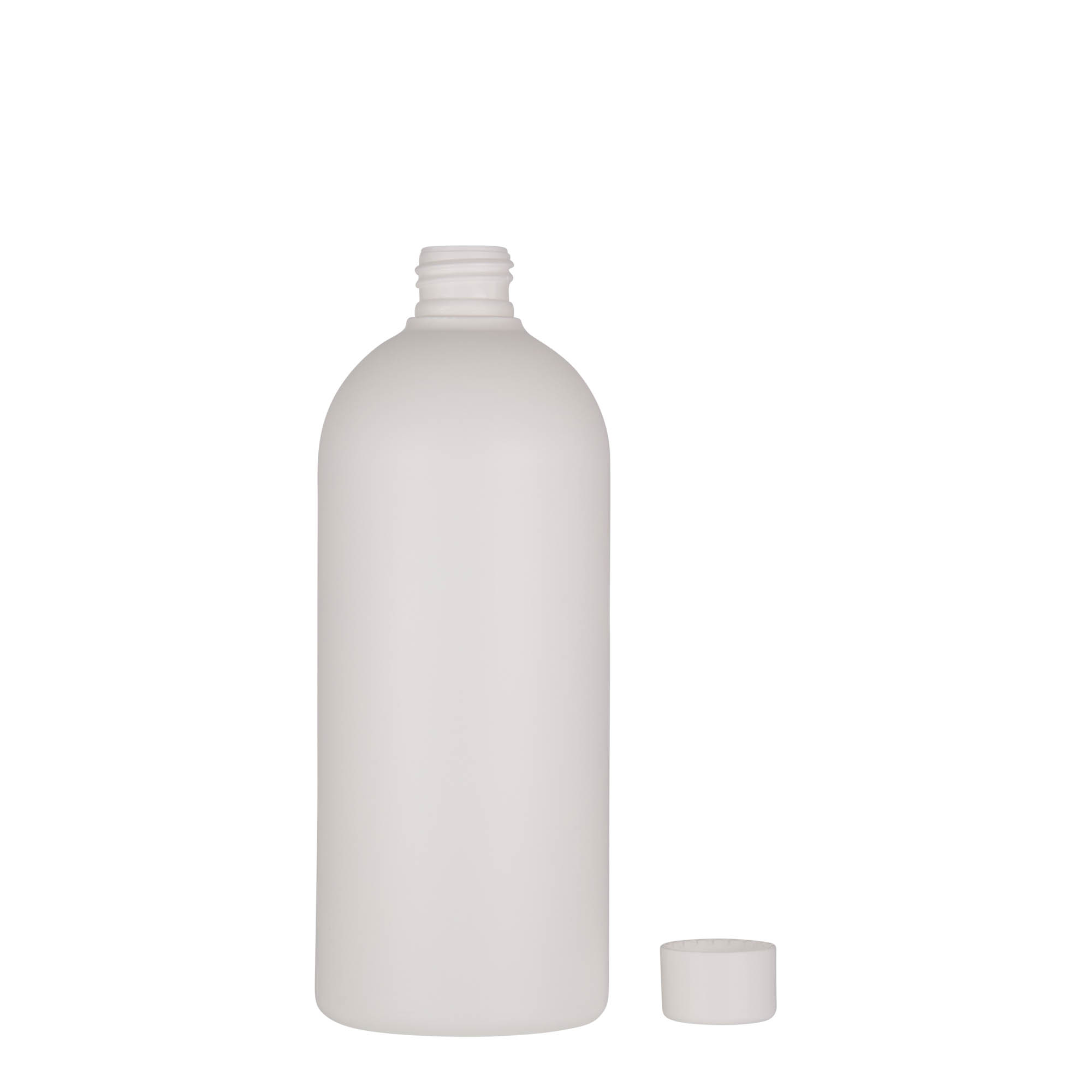 500 ml plastic bottle 'Tuffy', HDPE, white, opening: 24/410 500 ml plastic bottle 'Tuffy', HDPE, white, opening: 24/410