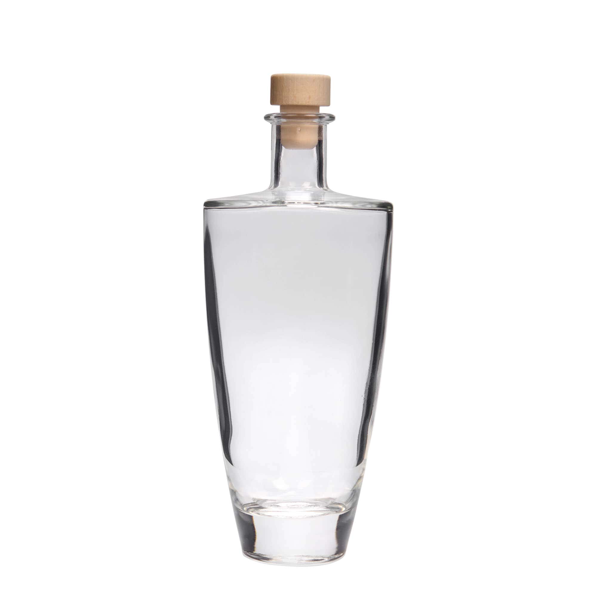 500 ml glass bottle 'Vanessa', oval, opening: cork