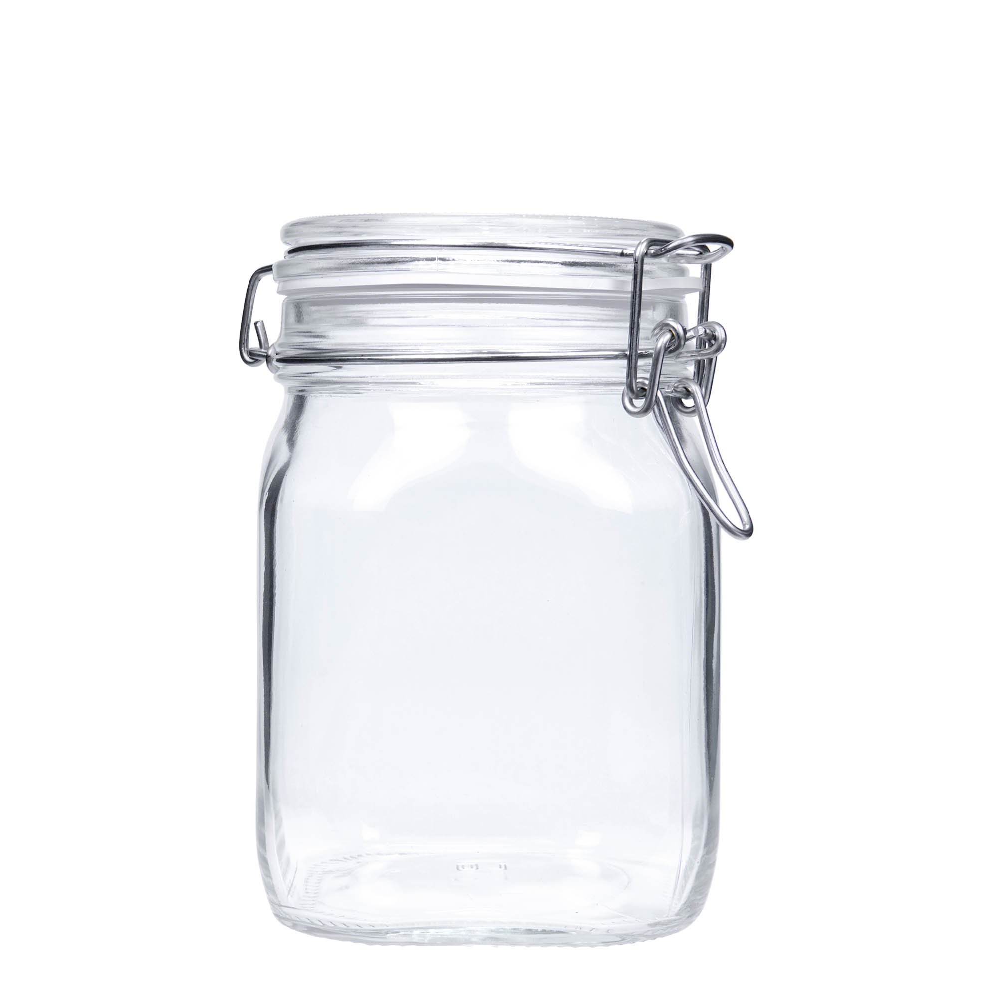 1,000 ml wire bail jar 'Fido', square, opening: wire bail closure 1,000 ml wire bail jar 'Fido', square, opening: wire bail closure