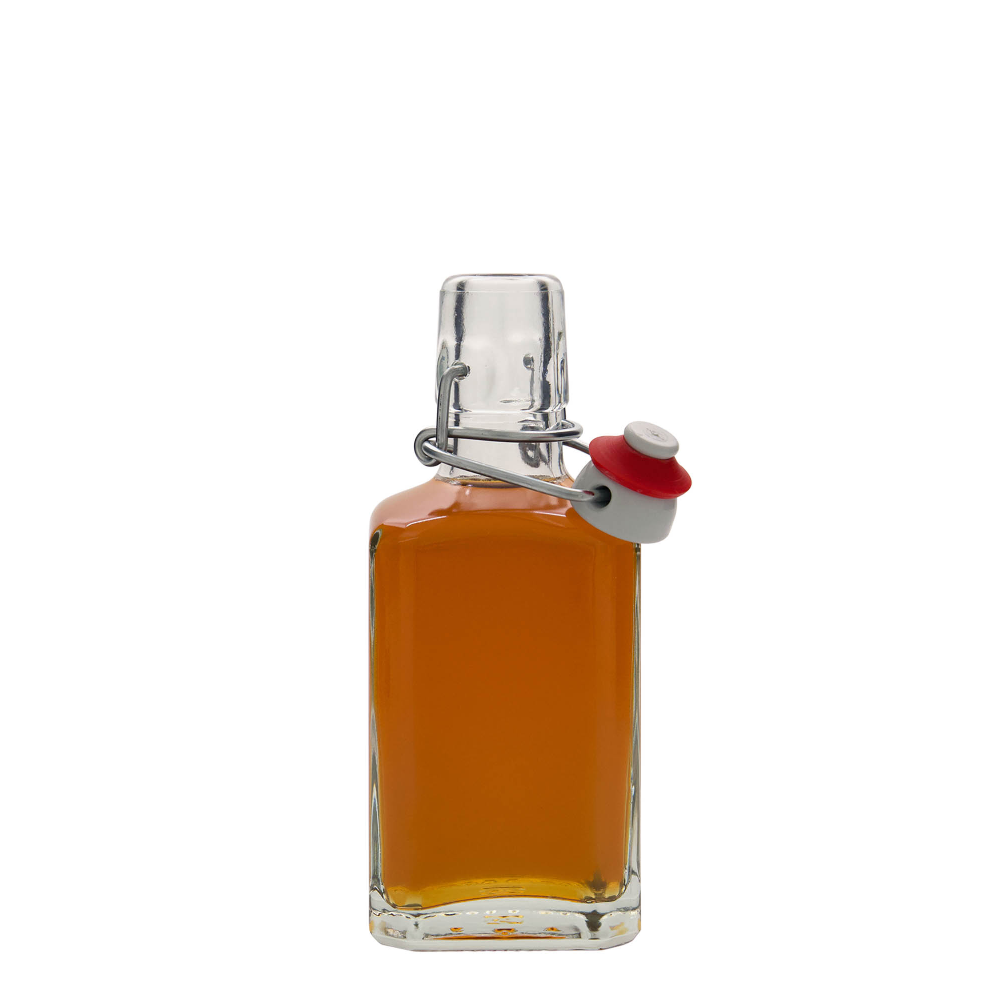 250 ml glass bottle 'Rialto', square, opening: swing top closure