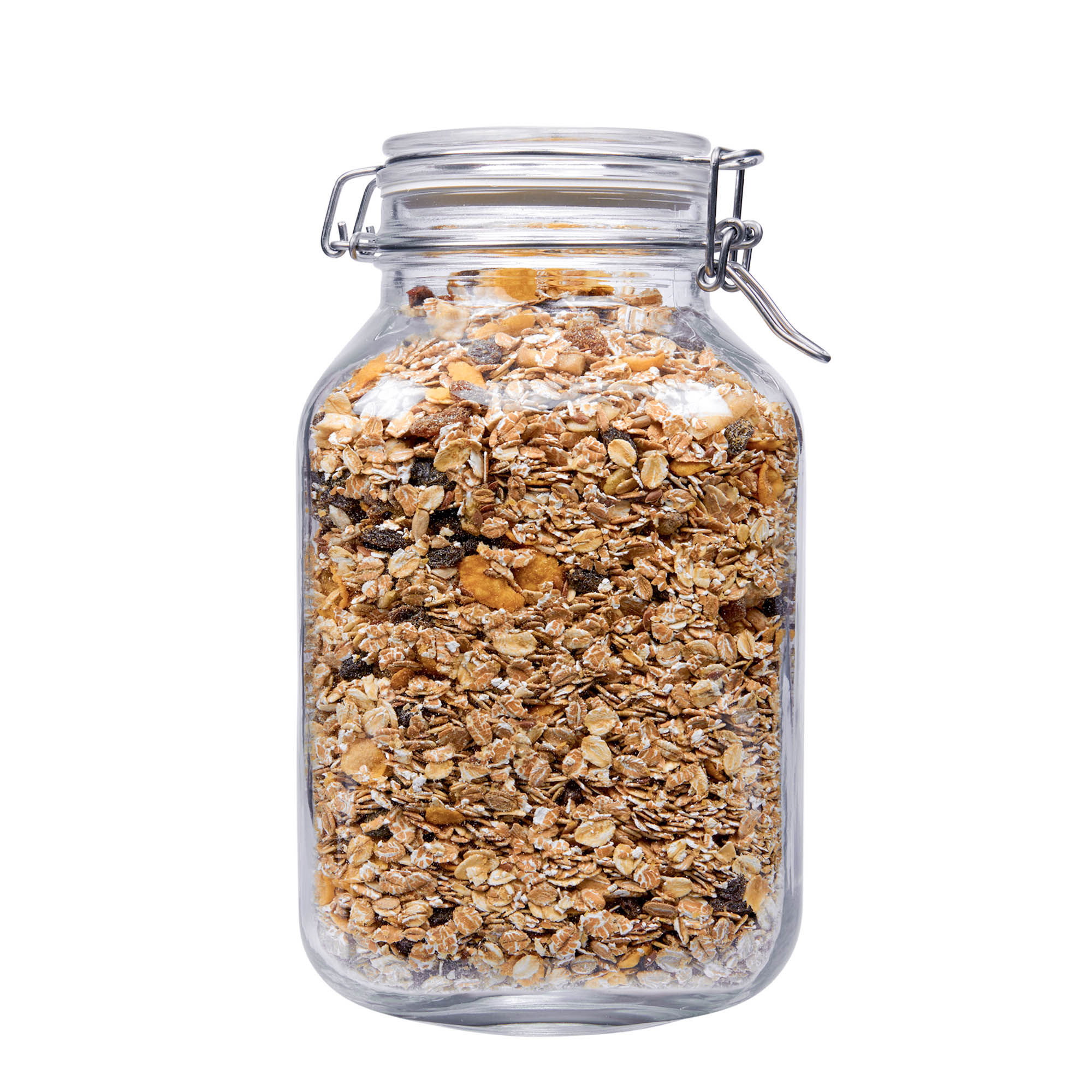3,000 ml wire bail jar 'Fido', square, opening: wire bail closure 3,000 ml wire bail jar 'Fido', square, opening: wire bail closure