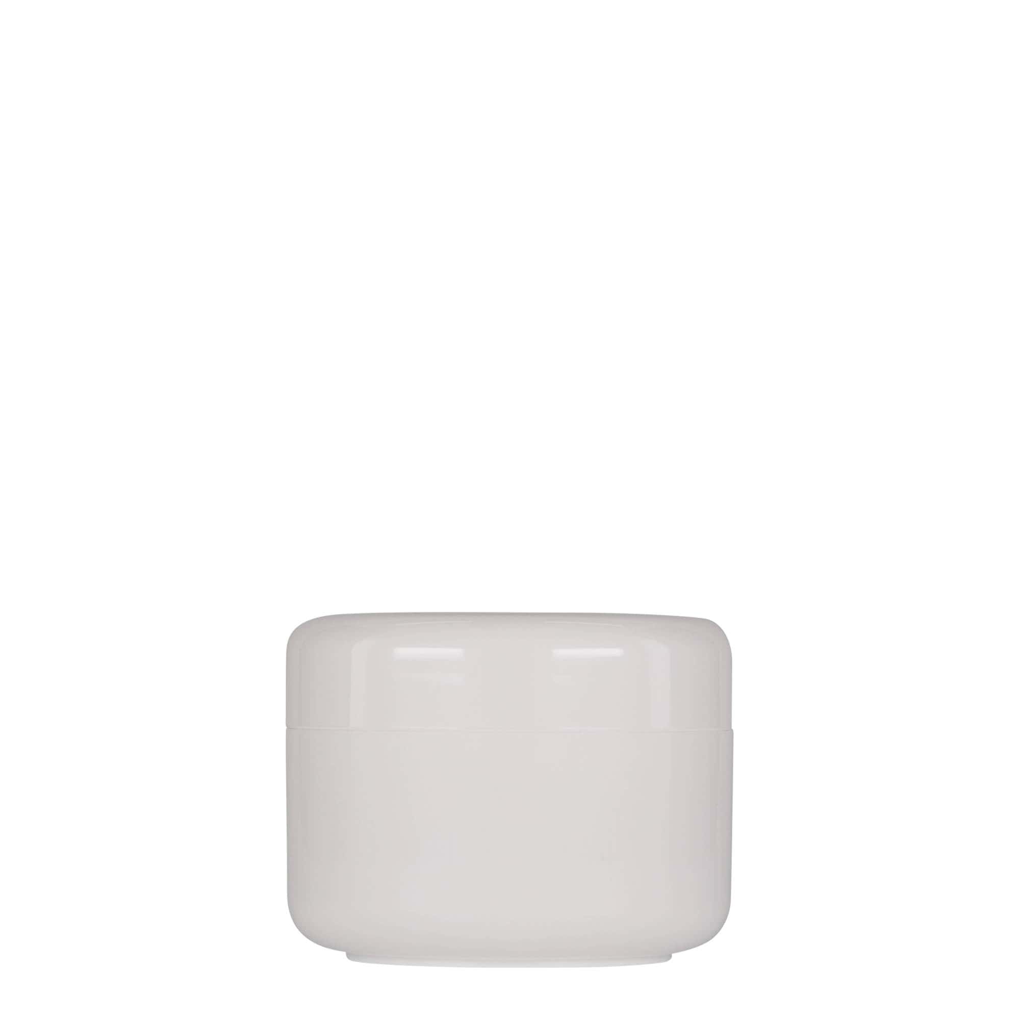 100 ml plastic jar 'Bianca', PP, white, opening: screw cap