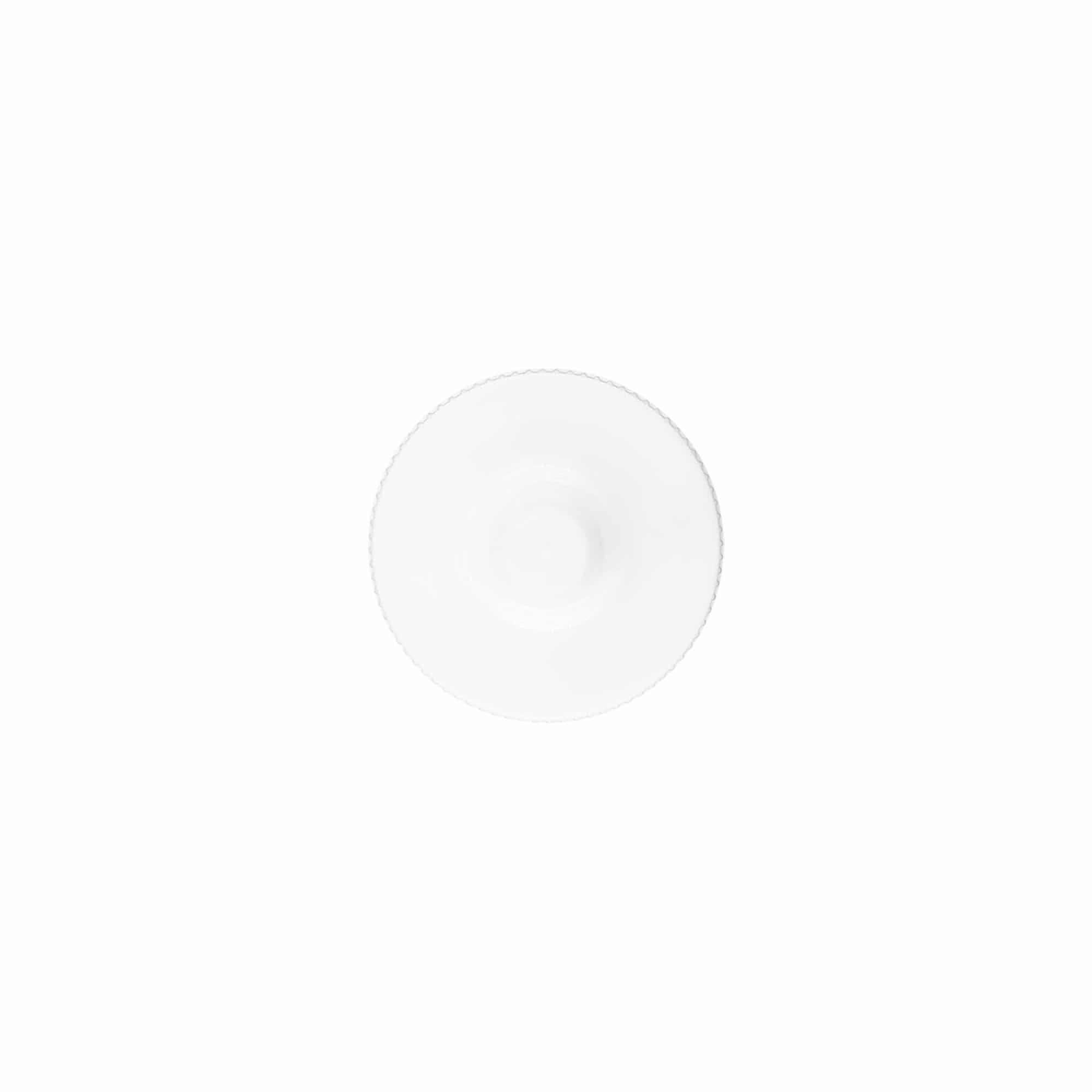 Screw cap with applicator, PP plastic, white, for opening: 24/410
