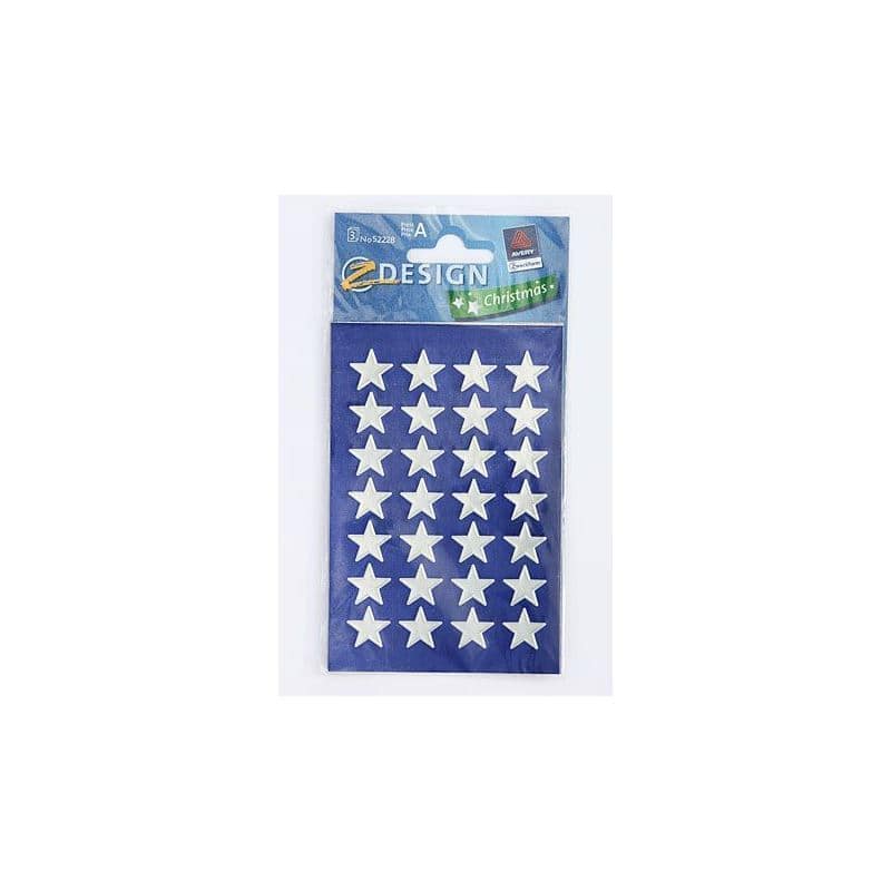 Zweckform Stickers 'Stars', paper, silver