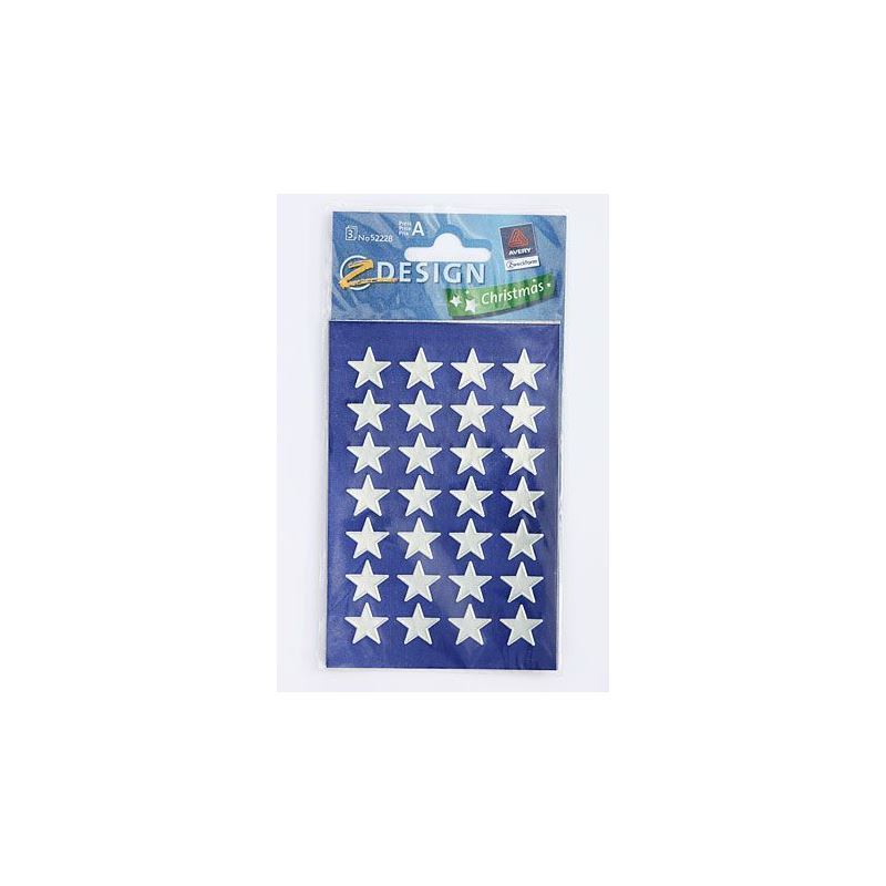 Zweckform Stickers 'Stars', paper, silver Zweckform Stickers 'Stars', paper, silver