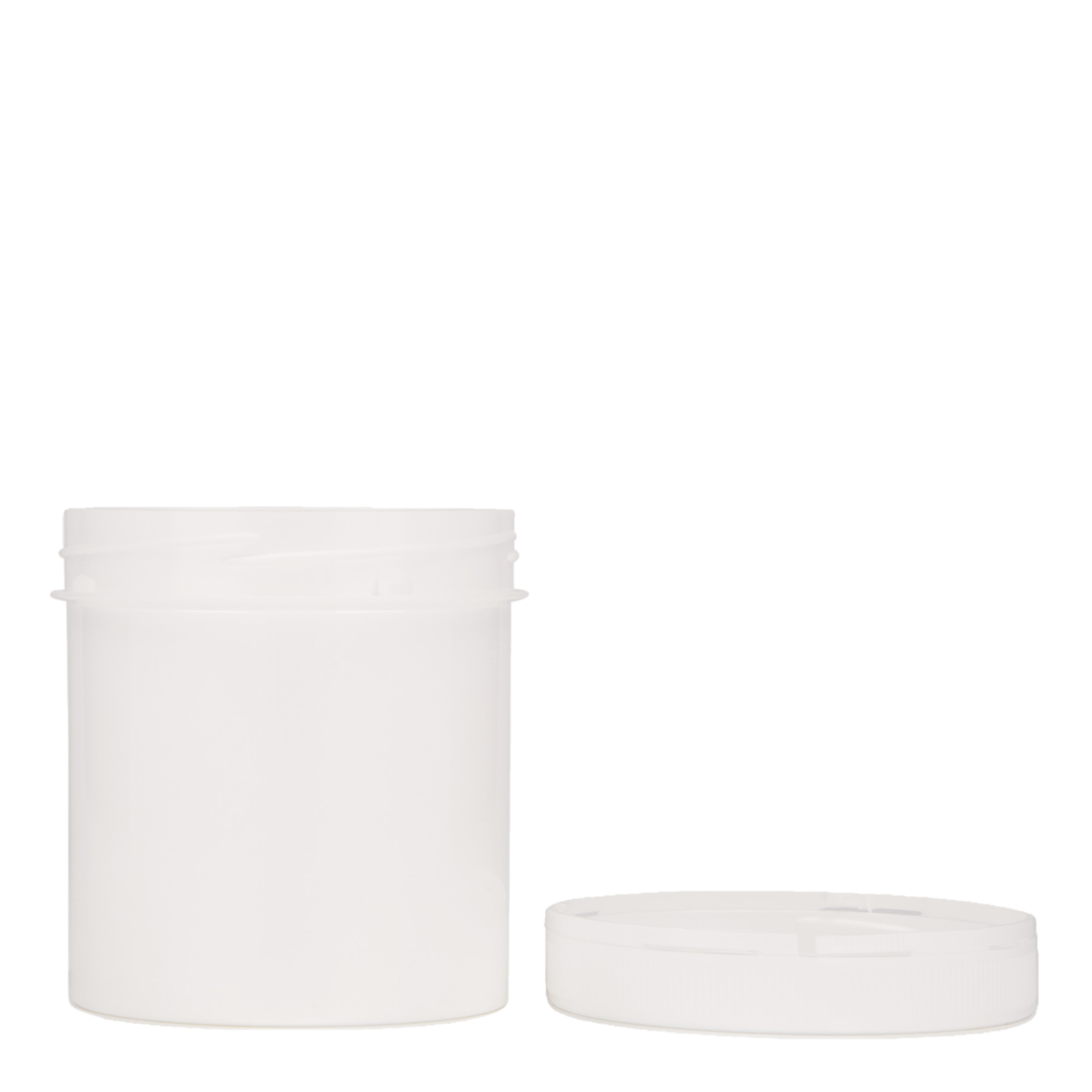 250 ml plastic container 'Securilock', PP, white, opening: screw cap 250 ml plastic container 'Securilock', PP, white, opening: screw cap