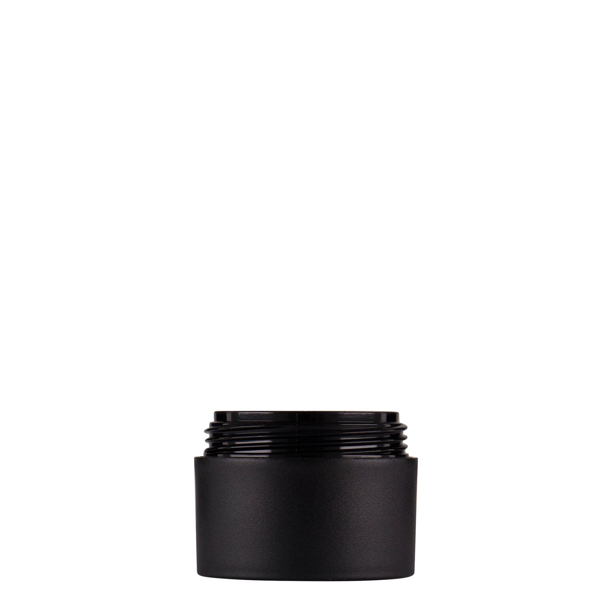 15 ml plastic jar 'Antonella', PP, black, opening: screw cap 15 ml plastic jar 'Antonella', PP, black, opening: screw cap