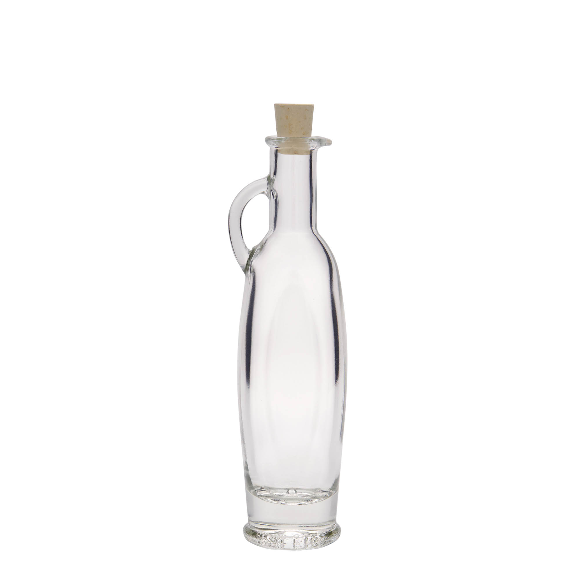 100 ml glass bottle 'Eleganta', oval, opening: cork 100 ml glass bottle 'Eleganta', oval, opening: cork