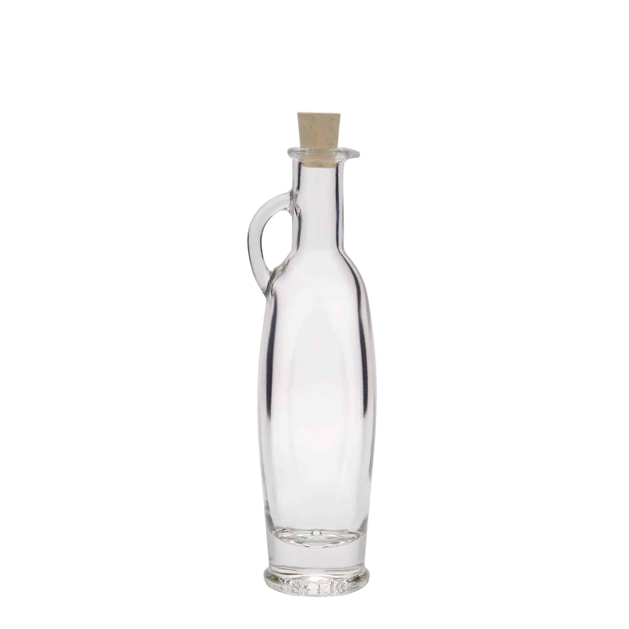100 ml glass bottle 'Eleganta', oval, opening: cork