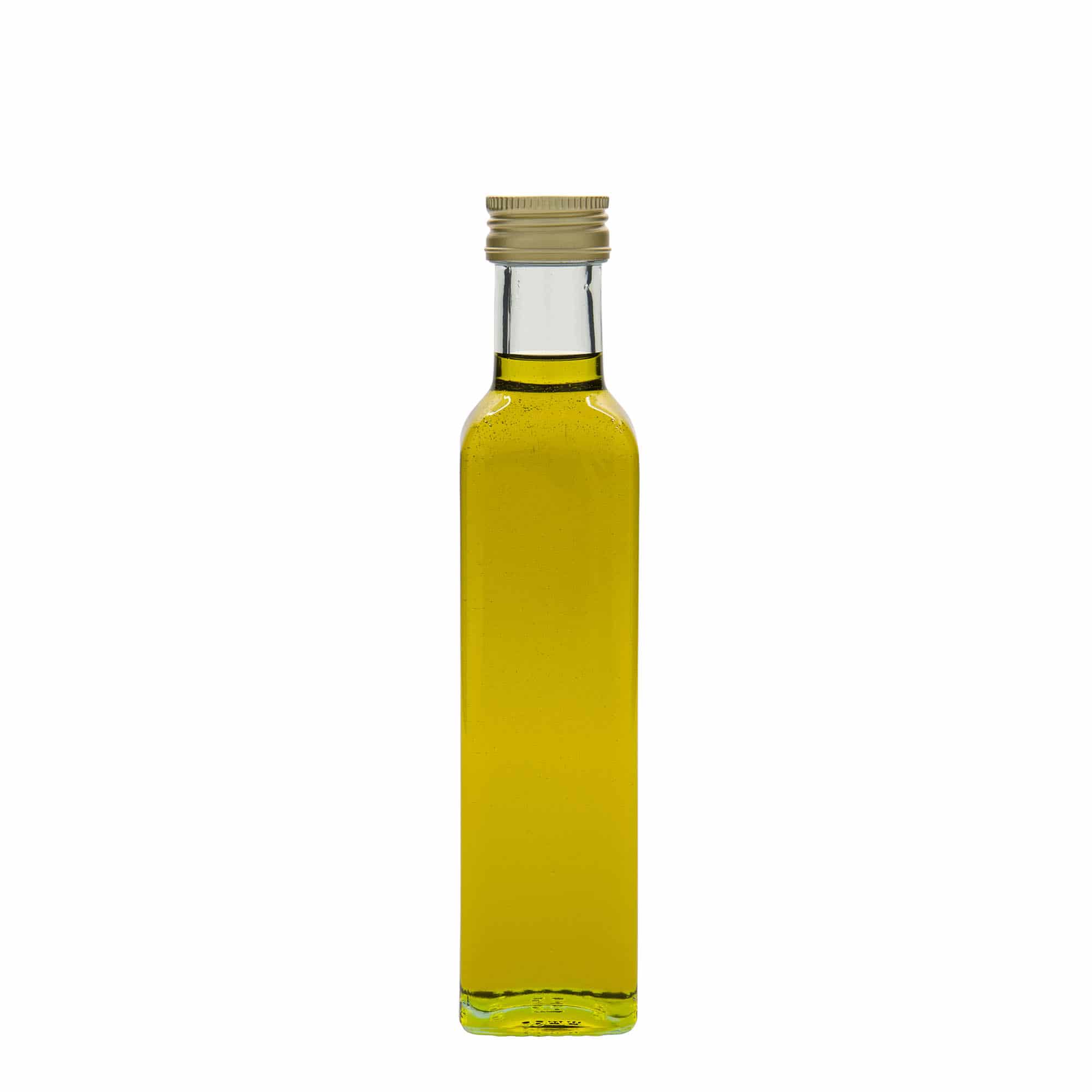 250 ml glass bottle 'Marasca', square, closure: PP 31.5