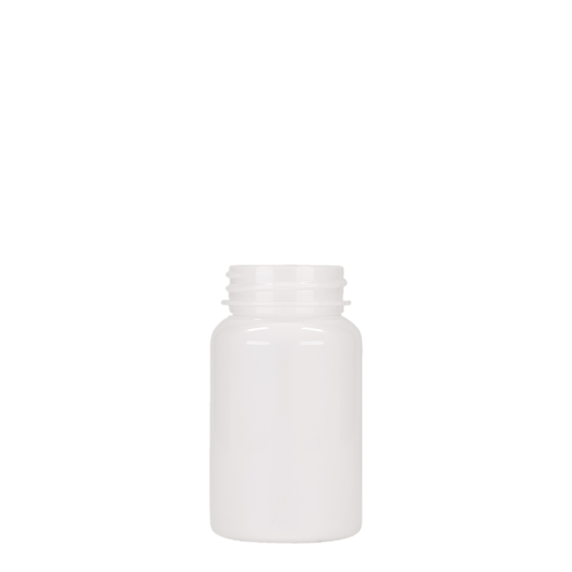 75 ml PET container, plastic, white, opening: 38/400 75 ml PET container, plastic, white, opening: 38/400