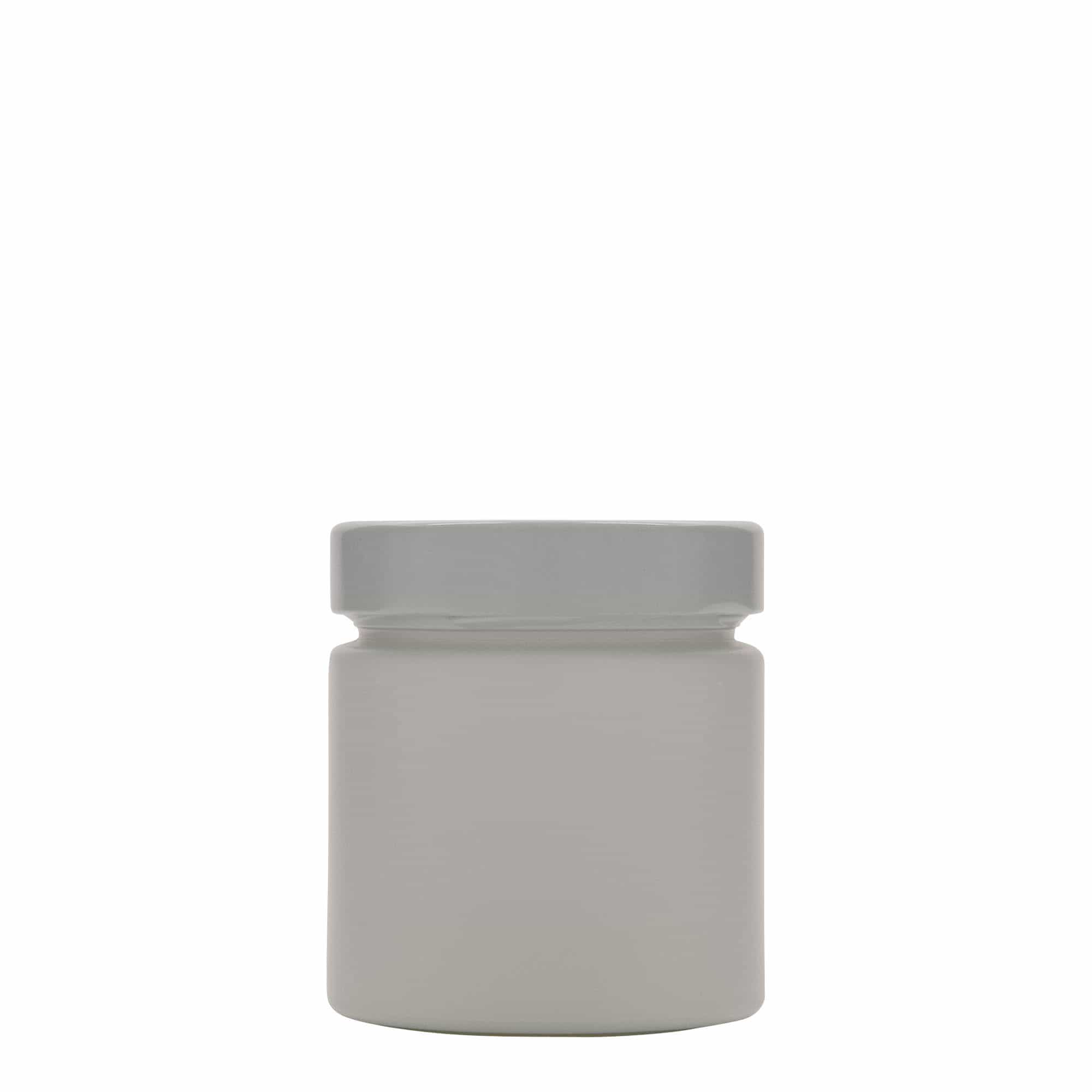 220 ml round jar 'Aurora', white, closure: deep twist off (DTO 66)