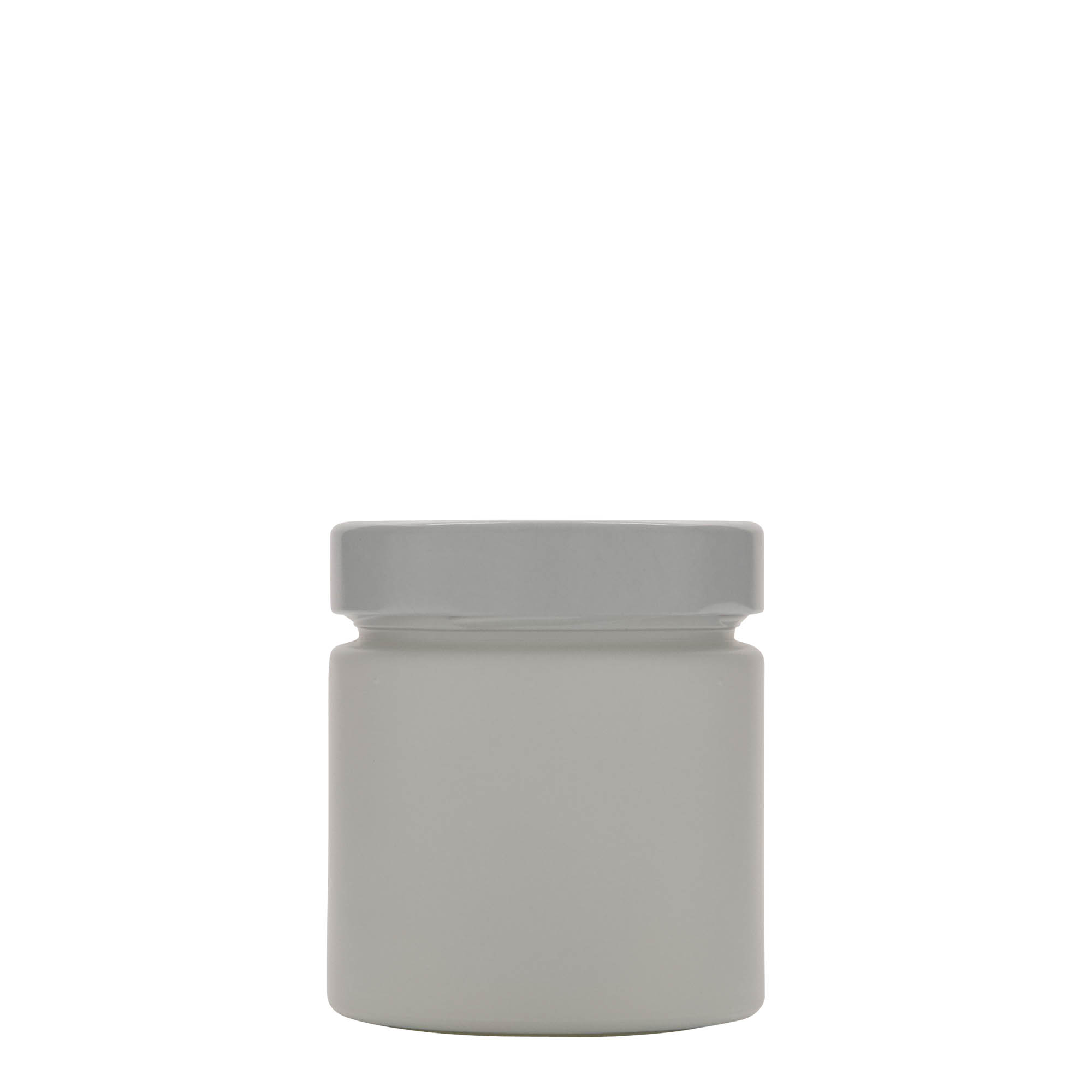 220 ml round jar 'Aurora', white, opening: Deep-Twist-Off (DTO 66) 220 ml round jar 'Aurora', white, opening: Deep-Twist-Off (DTO 66)