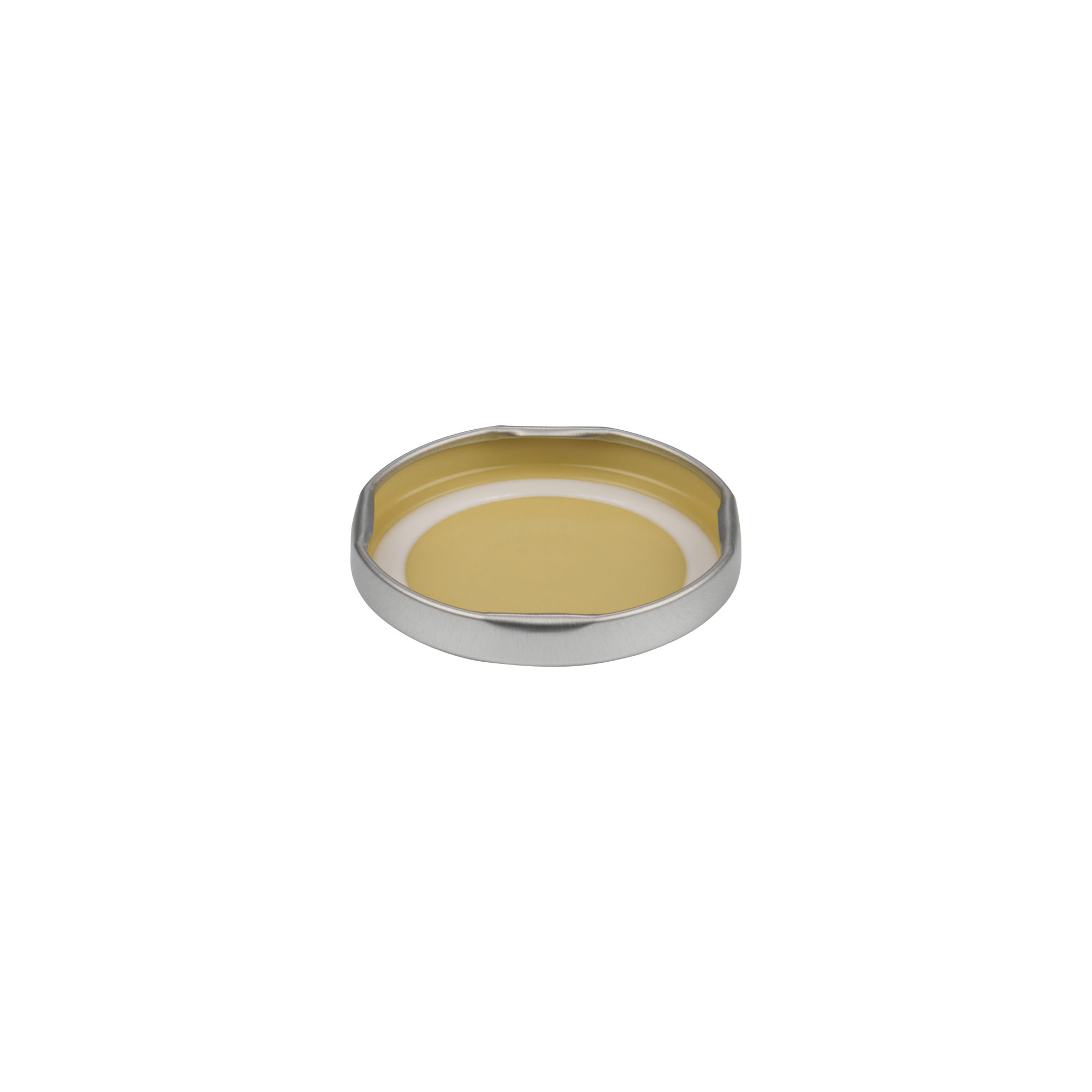 Twist-off lid, tinplate, silver, for opening: TO 53