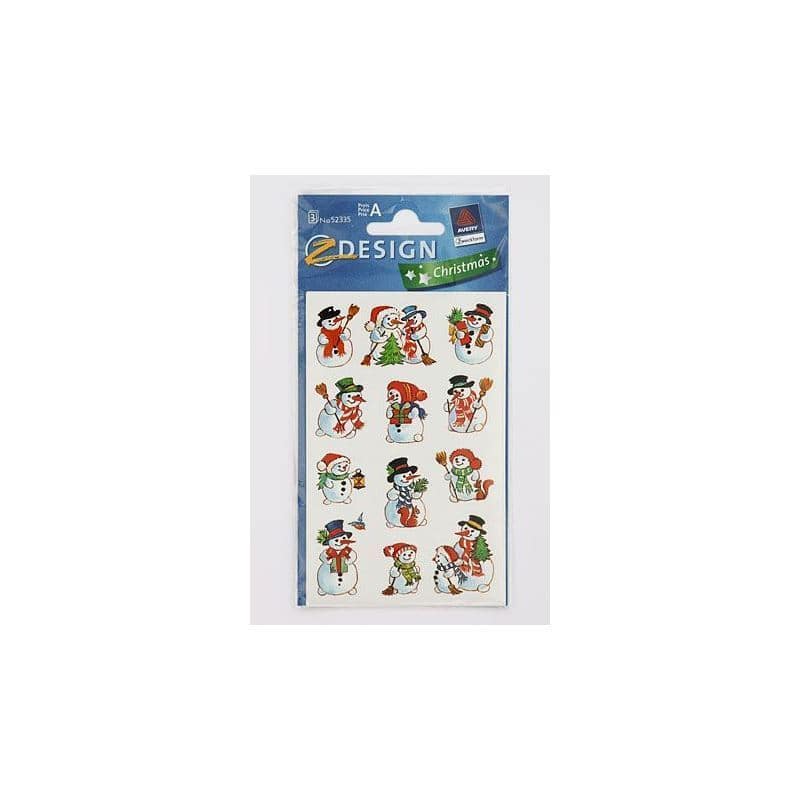 Zweckform Stickers 'Snowmen', paper, multicoloured