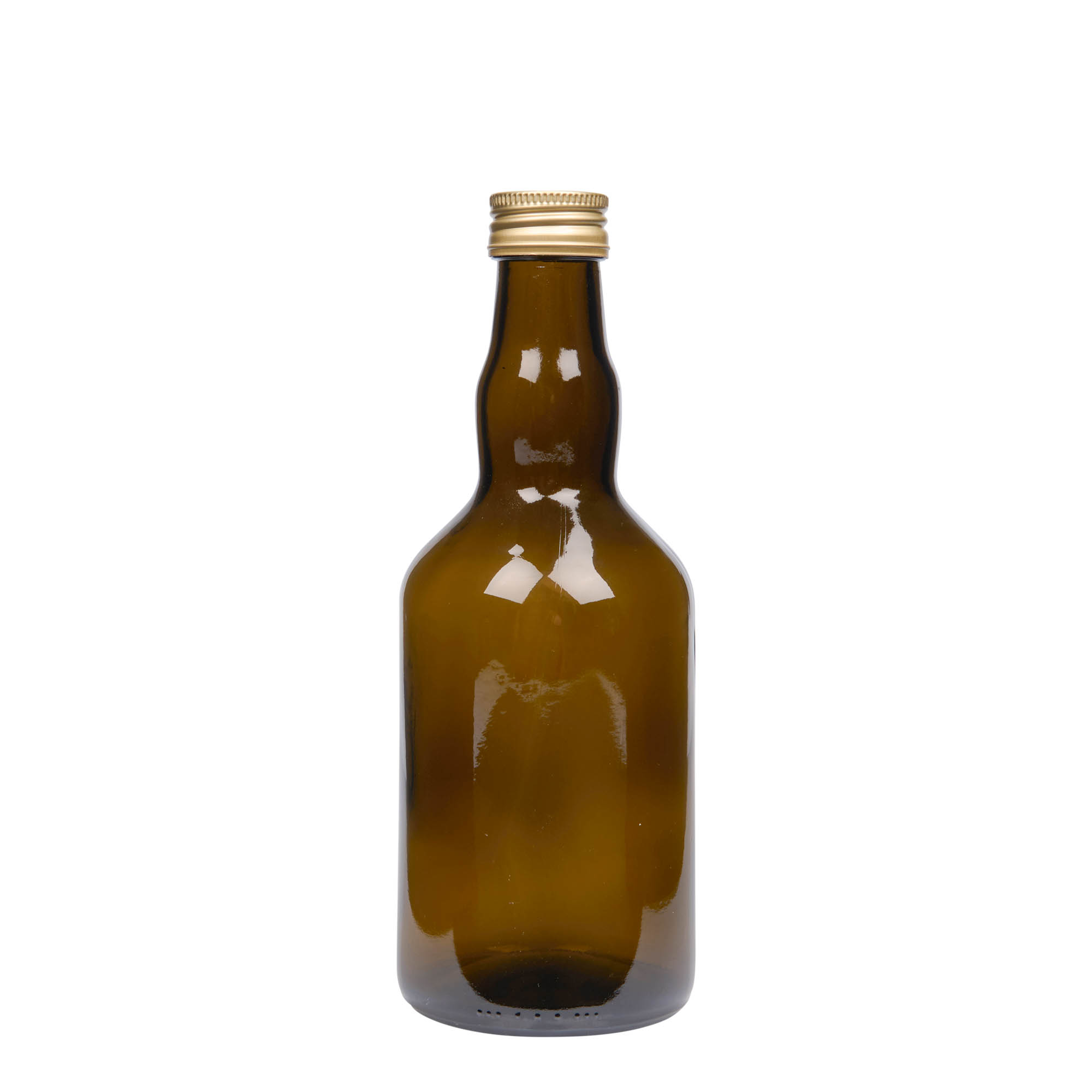 500 ml glass bottle 'Olona', antique green, opening: PP 31.5