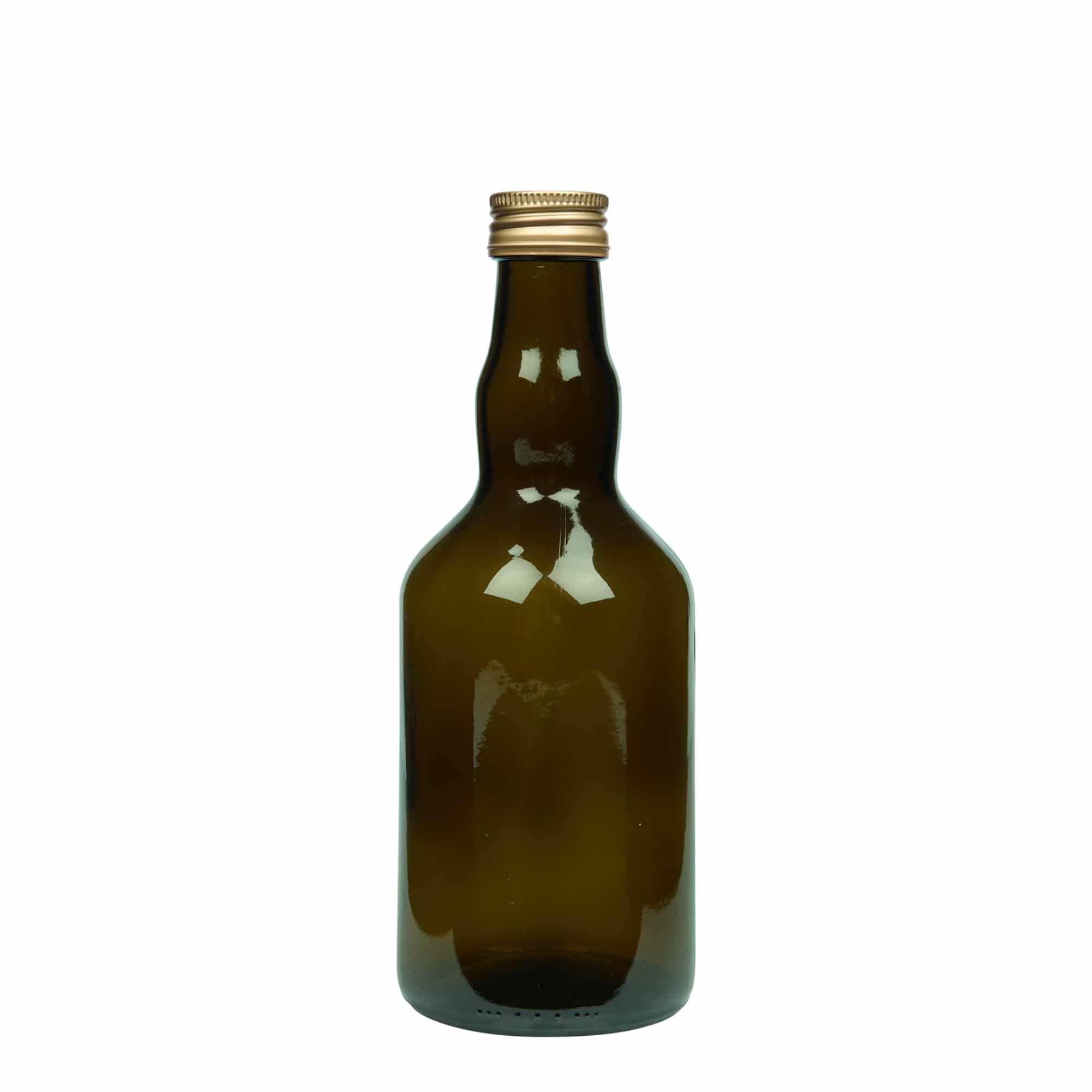 500 ml glass bottle ‘Olona’, antique green, opening: PP 31.5