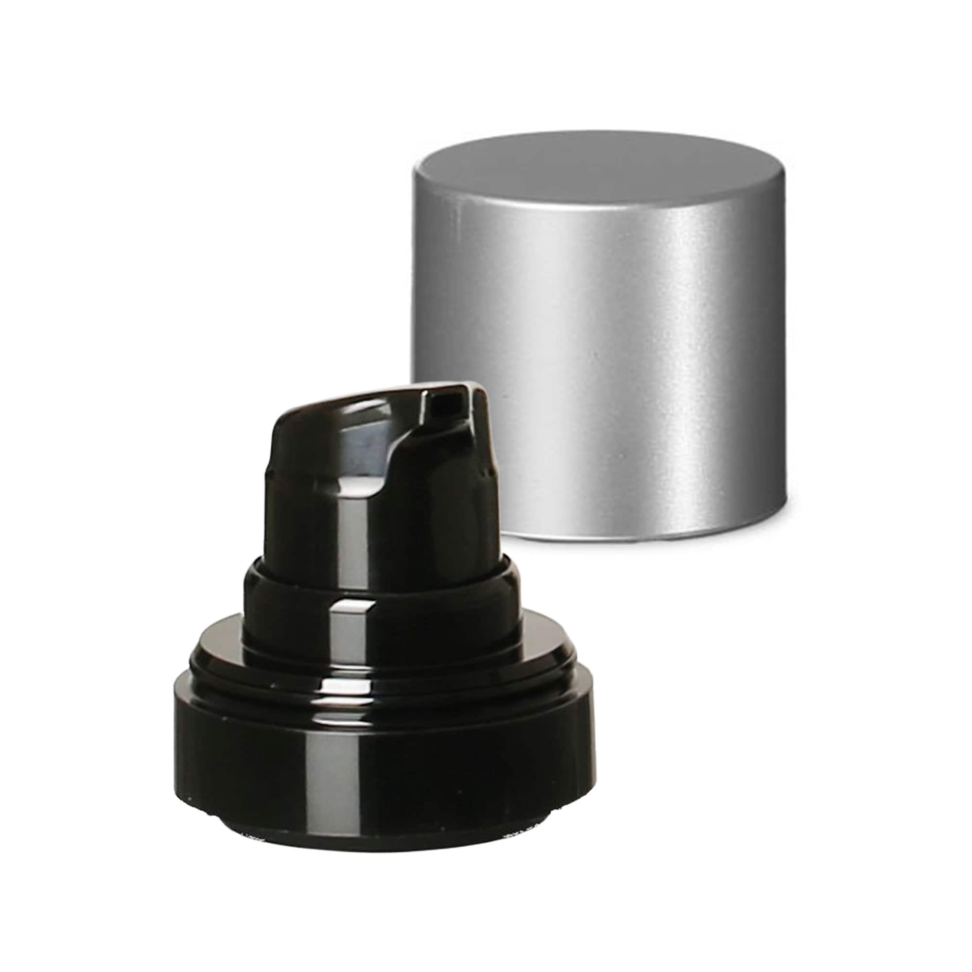 Airless dispenser pump head 'Micro', PP plastic, black