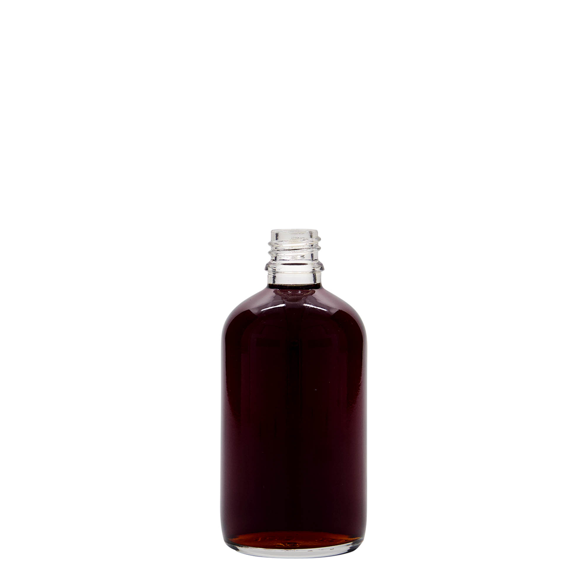 100 ml medical bottle, glass, opening: DIN 18 100 ml medical bottle, glass, opening: DIN 18