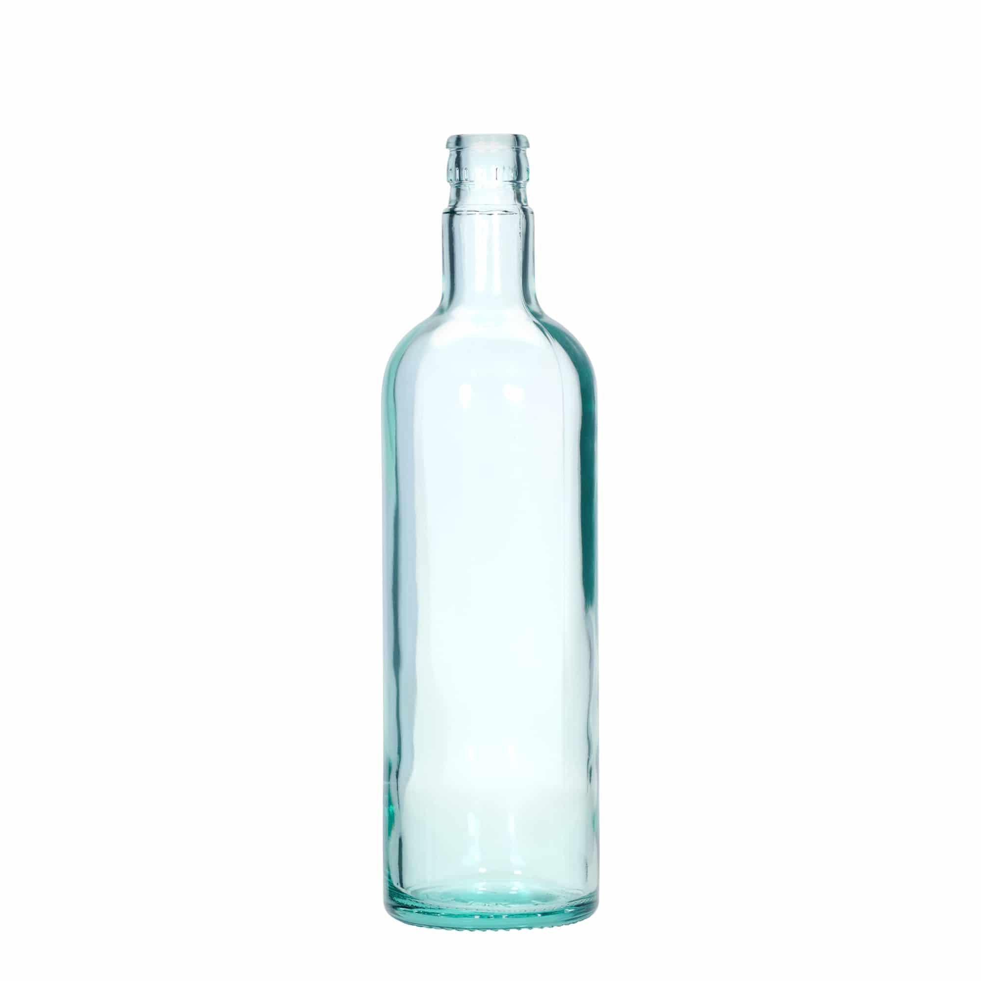 750 ml vinegar/oil bottle 'Willy New', glass, light green, opening: DOP