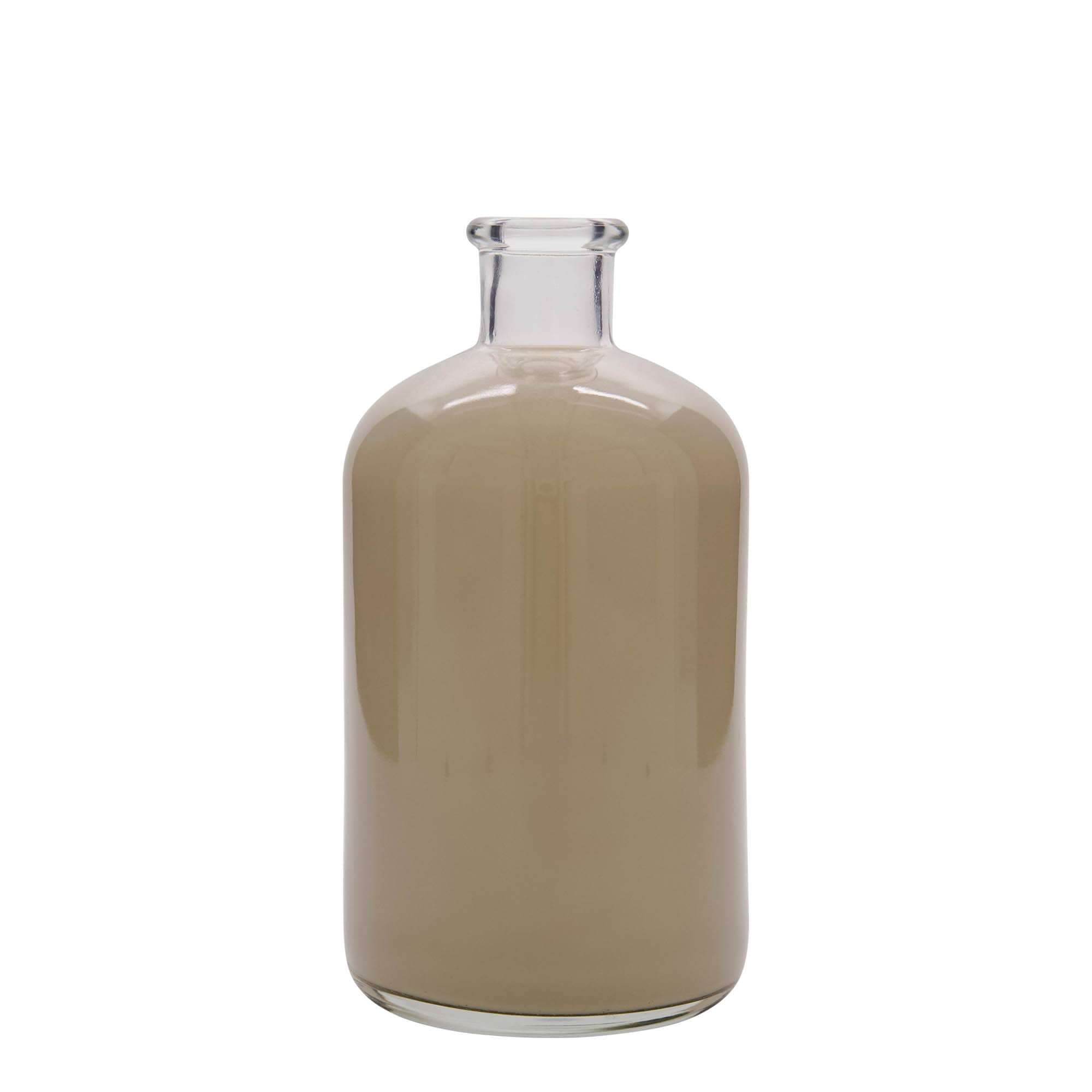 1,000 ml glass bottle apothecary, opening: cork