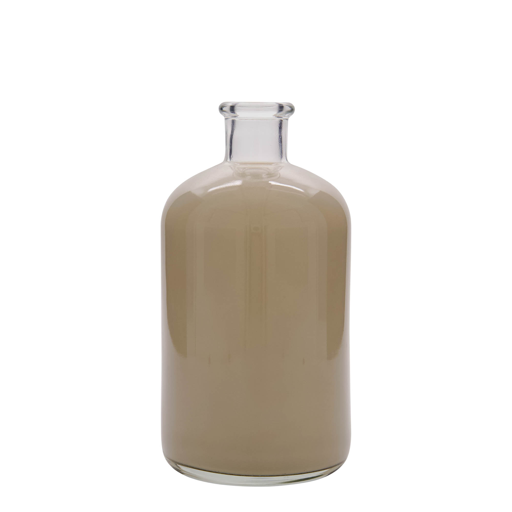1,000 ml glass bottle apothecary, opening: cork