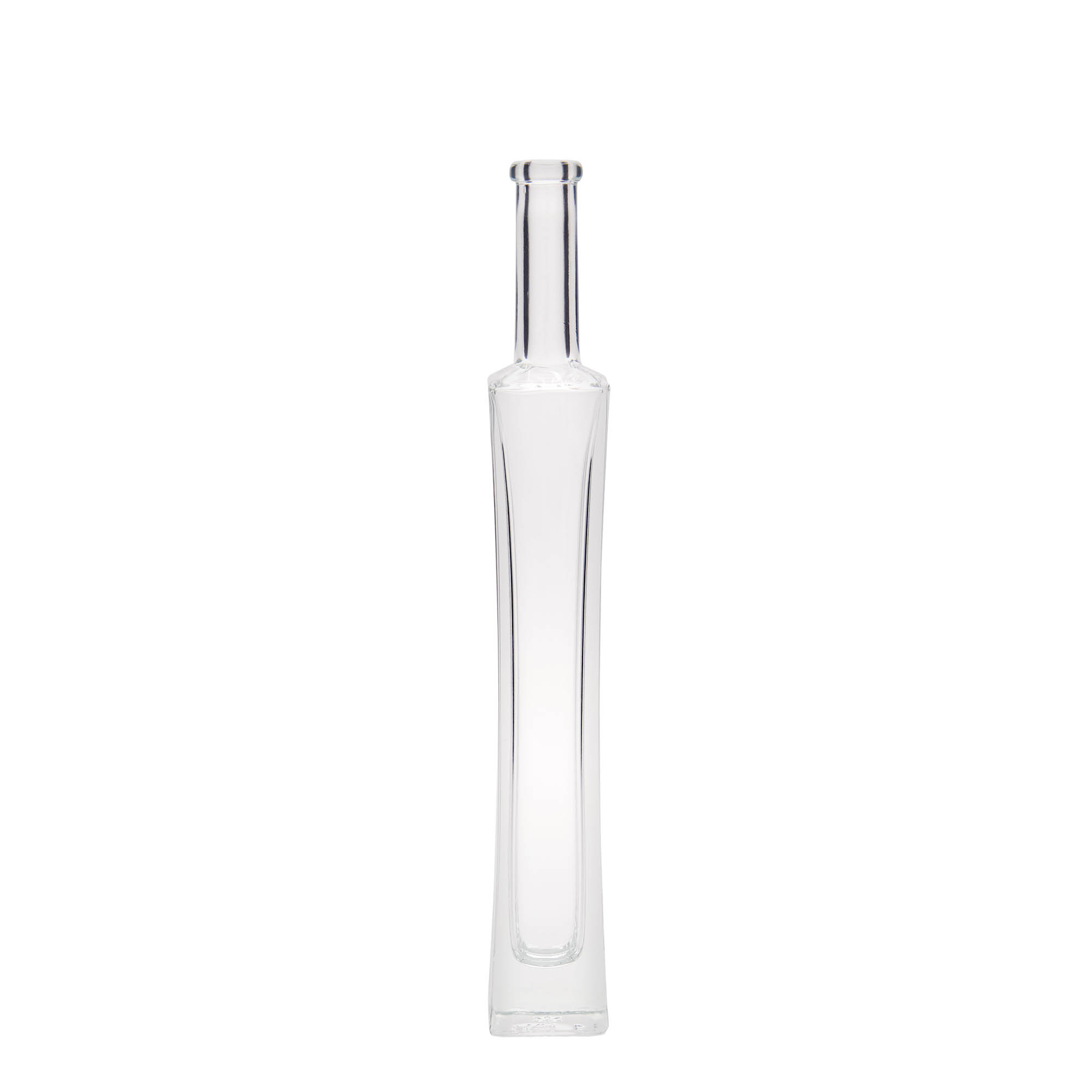 100 ml glass bottle 'Koko', square, opening: cork