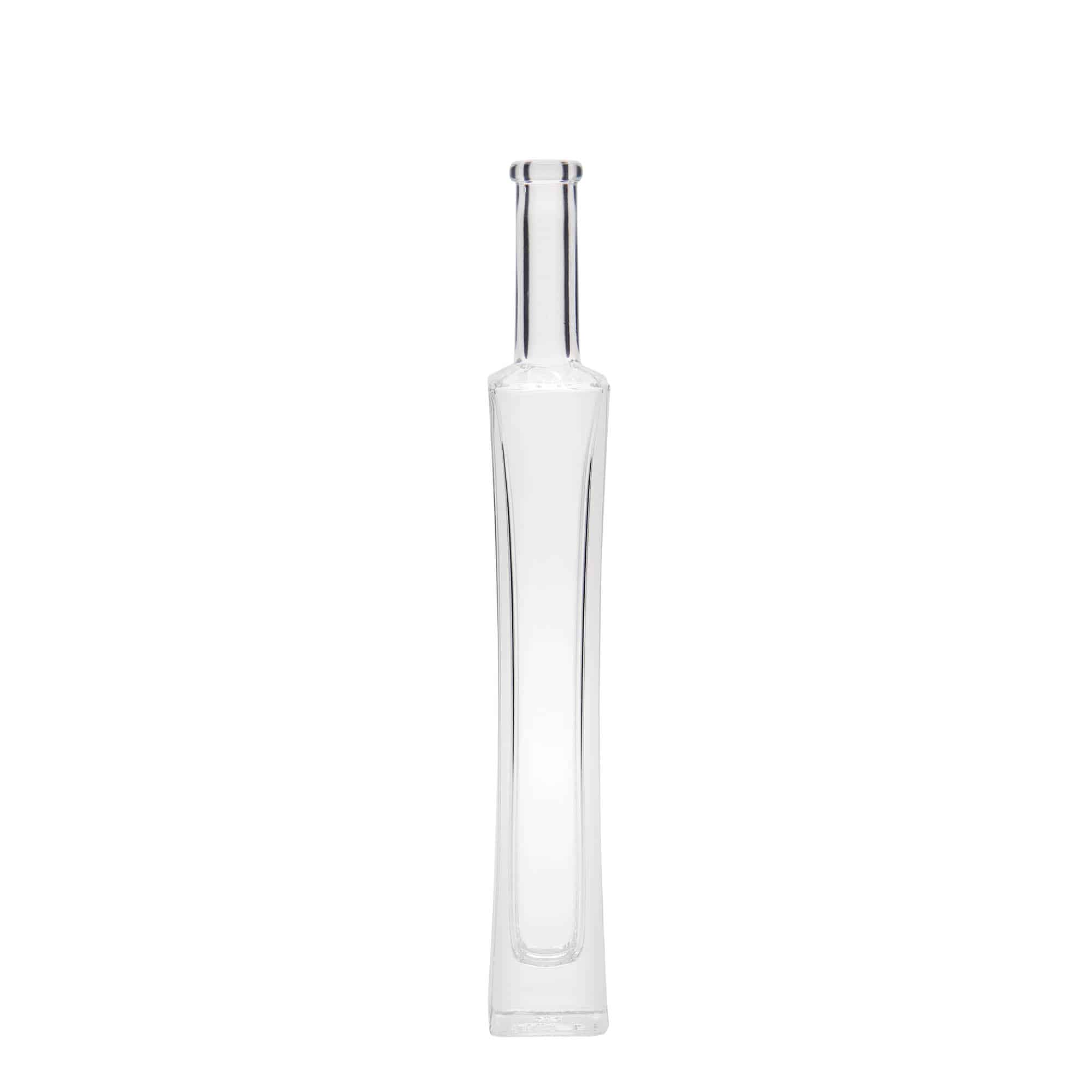 100 ml glass bottle 'Koko', square, opening: cork