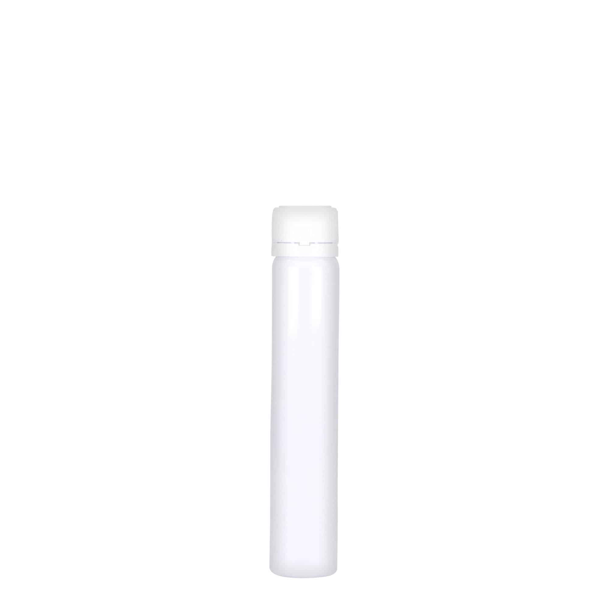 25 ml PET tubes, plastic, white, opening: screw cap