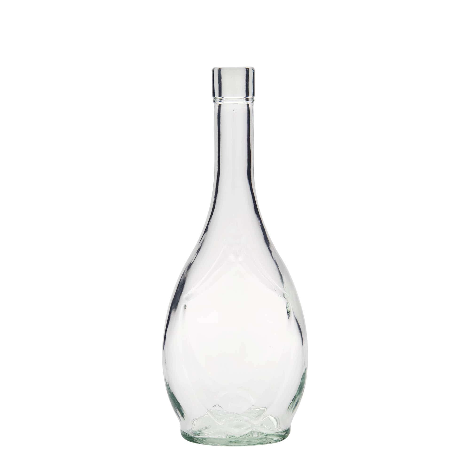 500 ml glass bottle 'Saragossa', oval, opening: cork