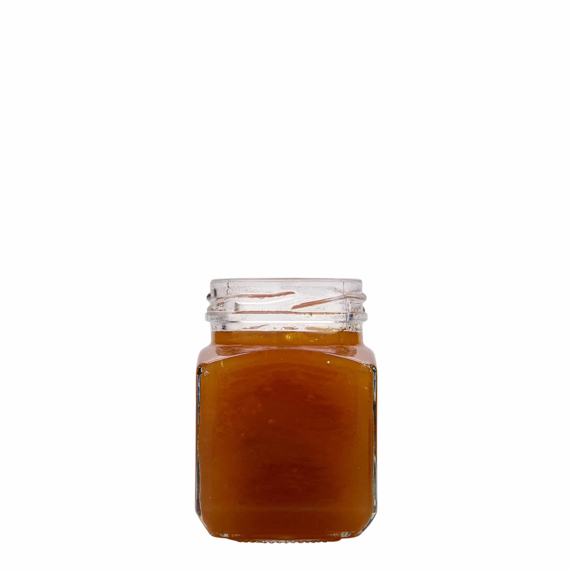 106 ml square jar, closure: twist off (TO 48)