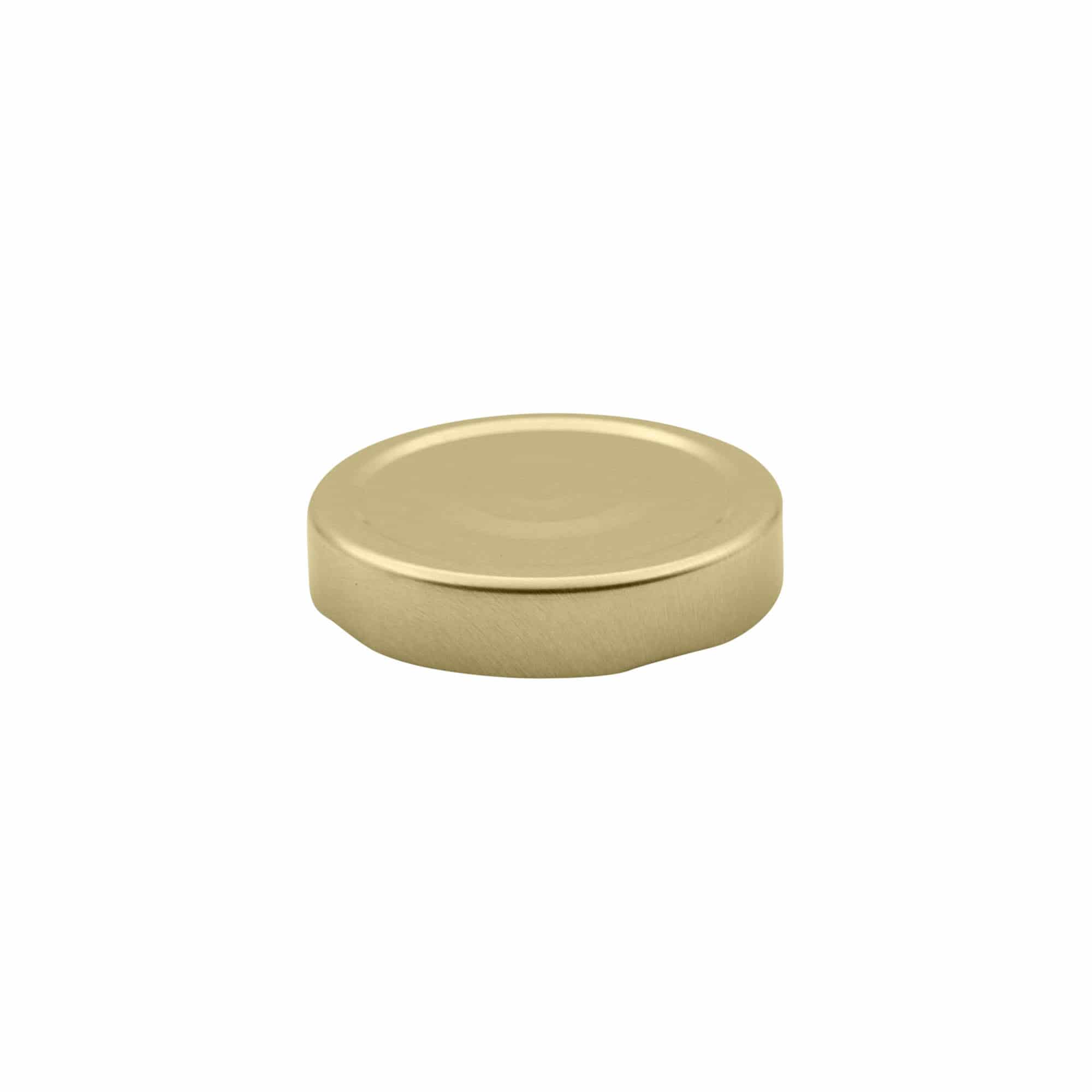Deep Twist-off cap, tinplate, gold, for opening: Deep-TO 66