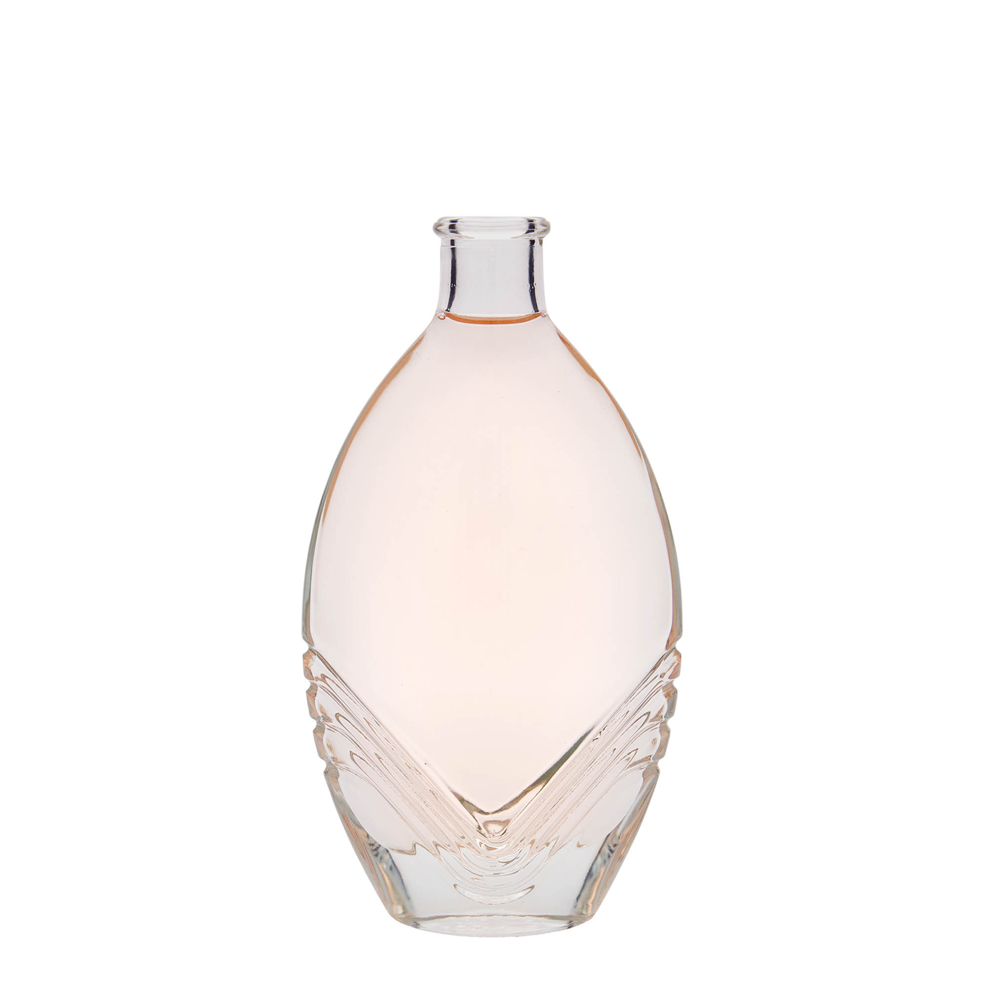 200 ml glass bottle 'Florence', oval, opening: cork