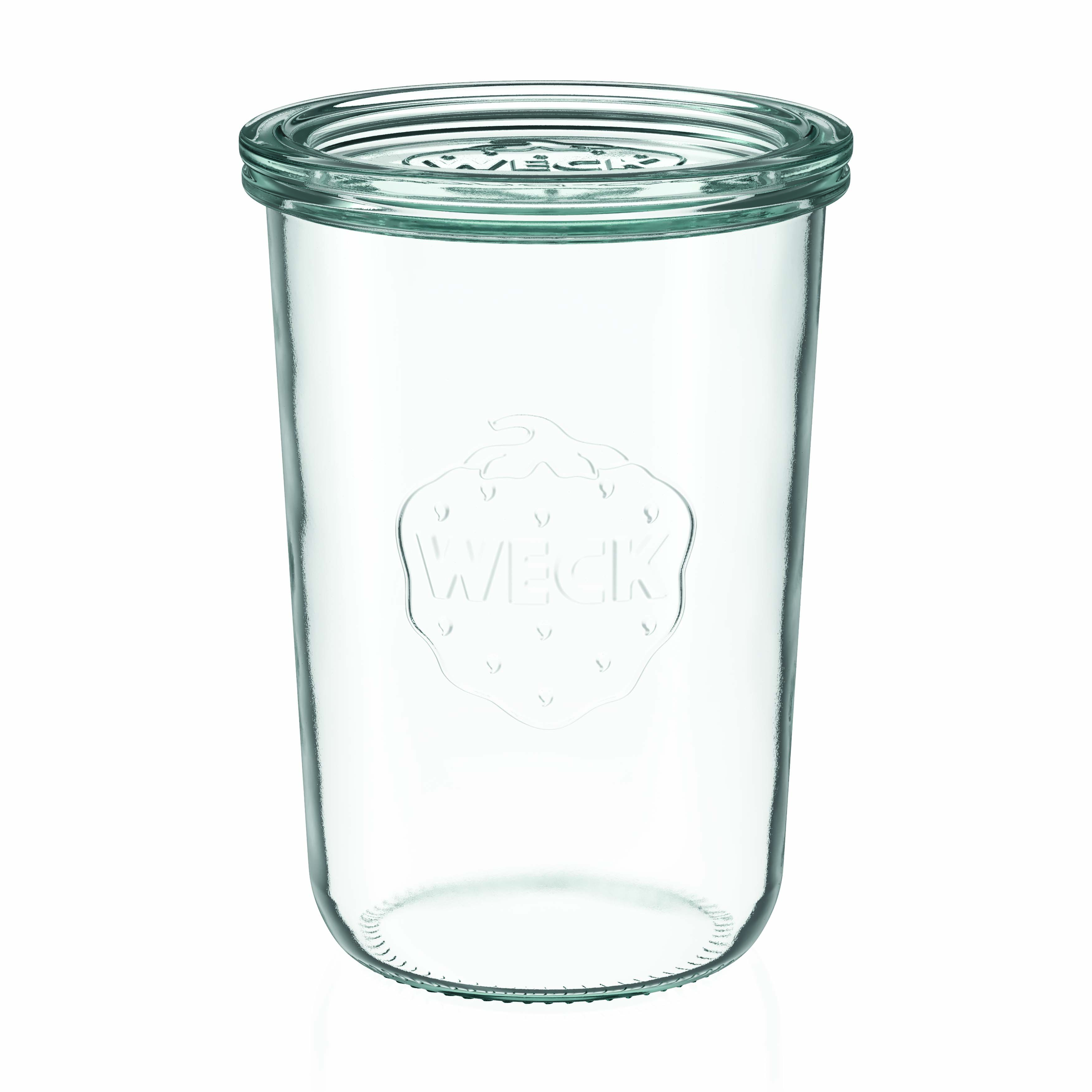 850 ml WECK inverted glass jar, opening: round rim 850 ml WECK inverted glass jar, opening: round rim