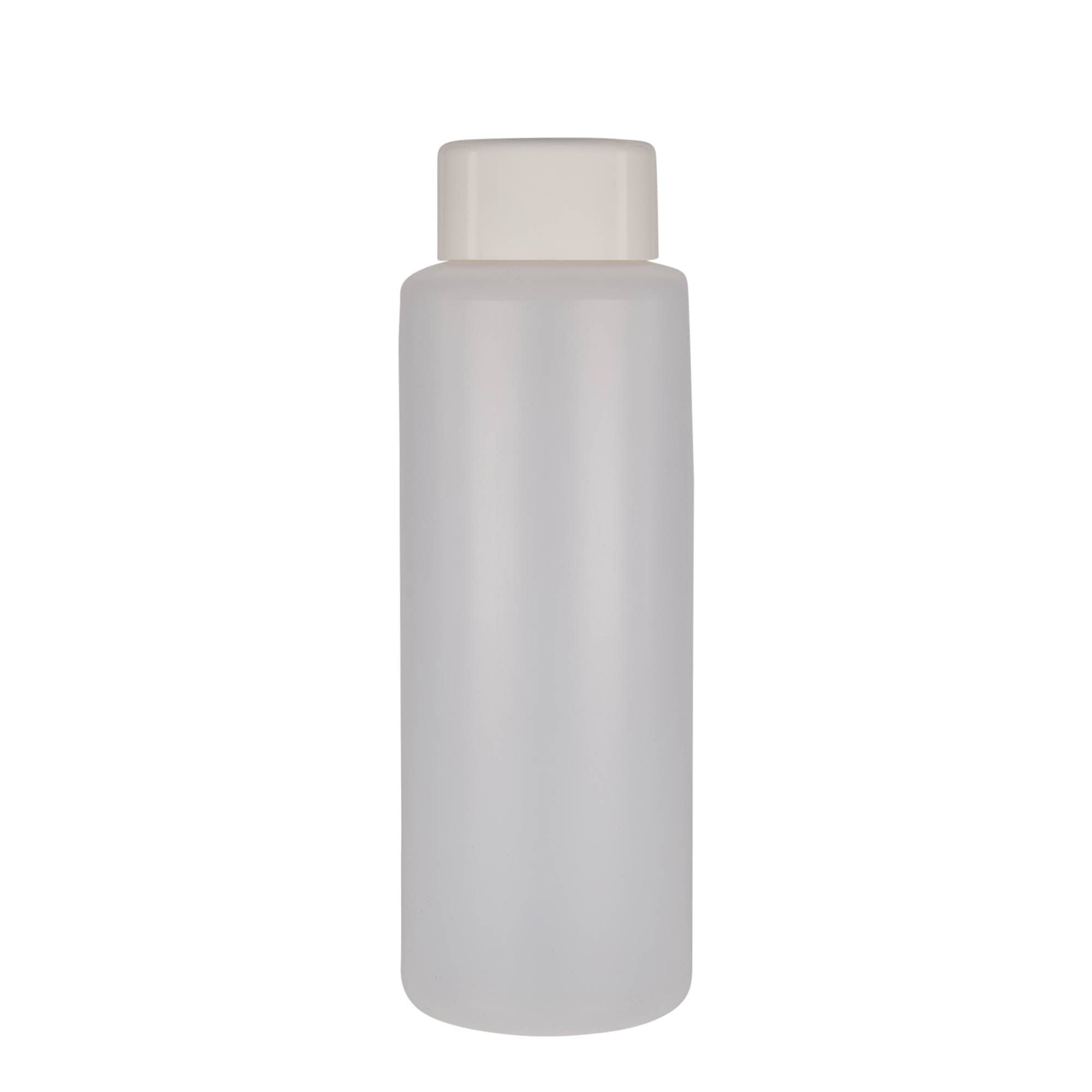 1,000 ml round bottle, PE plastic, natural, opening: screw cap