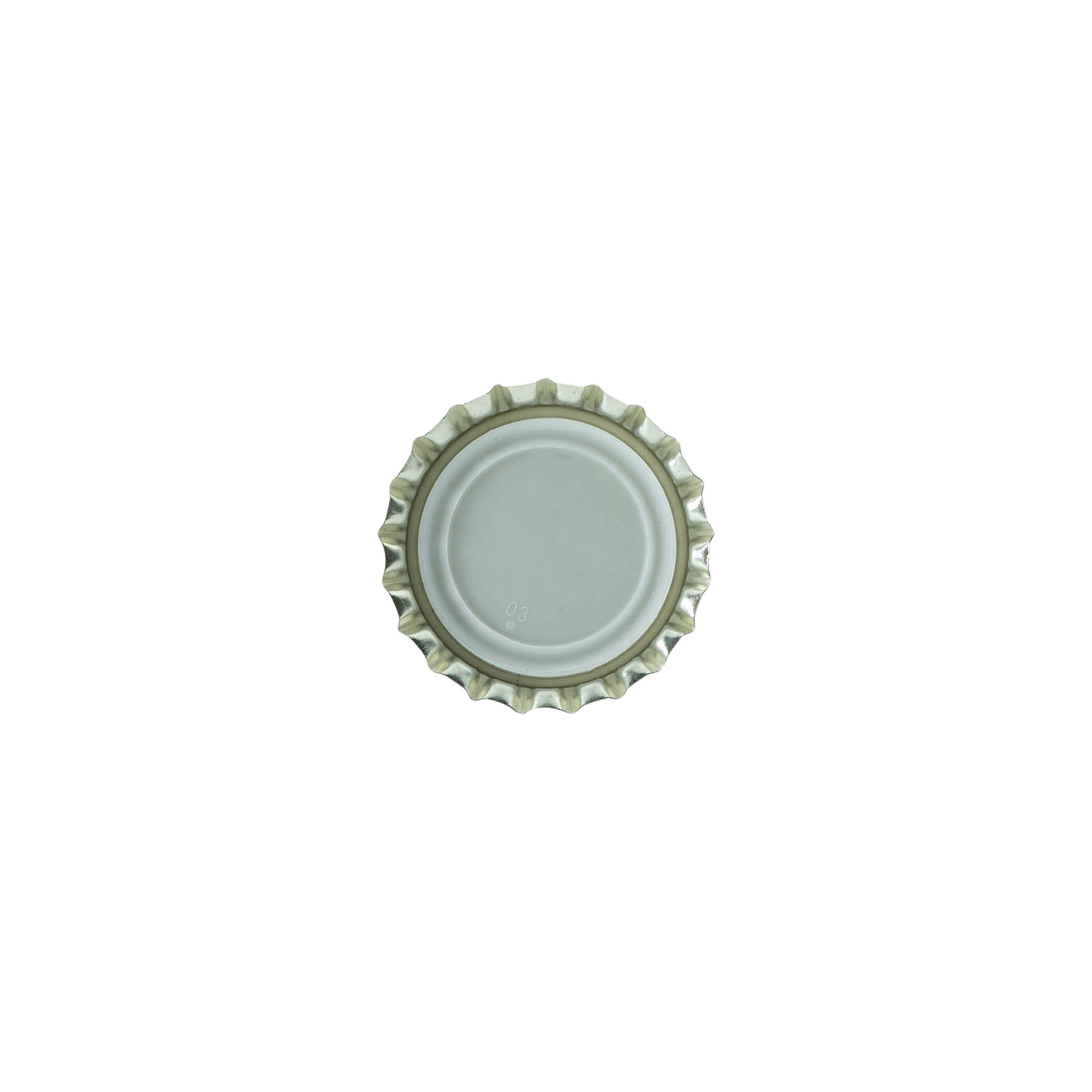 Crown caps 26 mm, metal, black