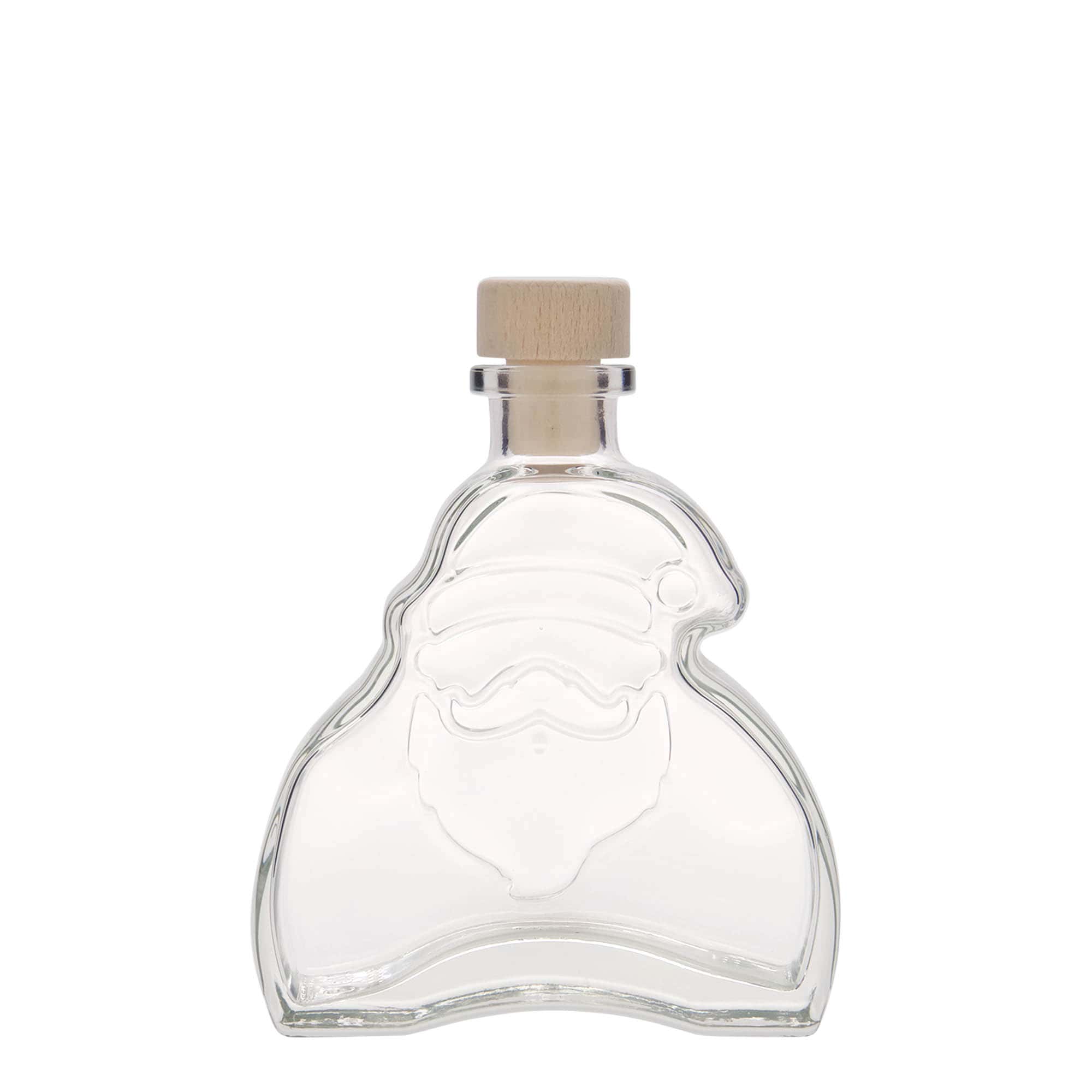 200 ml glass bottle 'Santa Claus', opening: cork