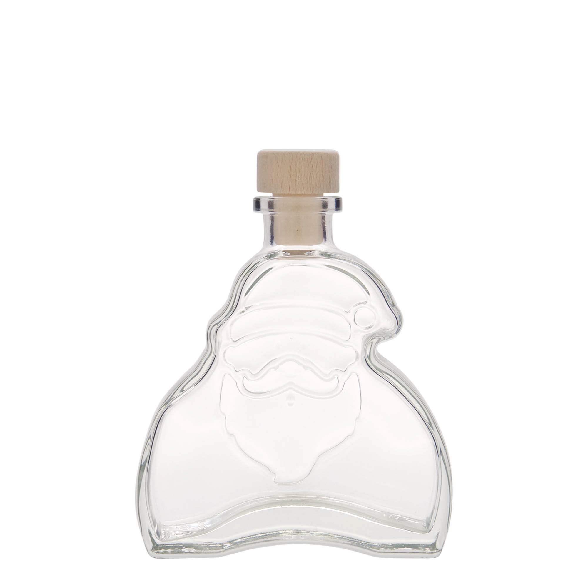 200 ml glass bottle 'Santa Claus', opening: cork 200 ml glass bottle 'Santa Claus', opening: cork