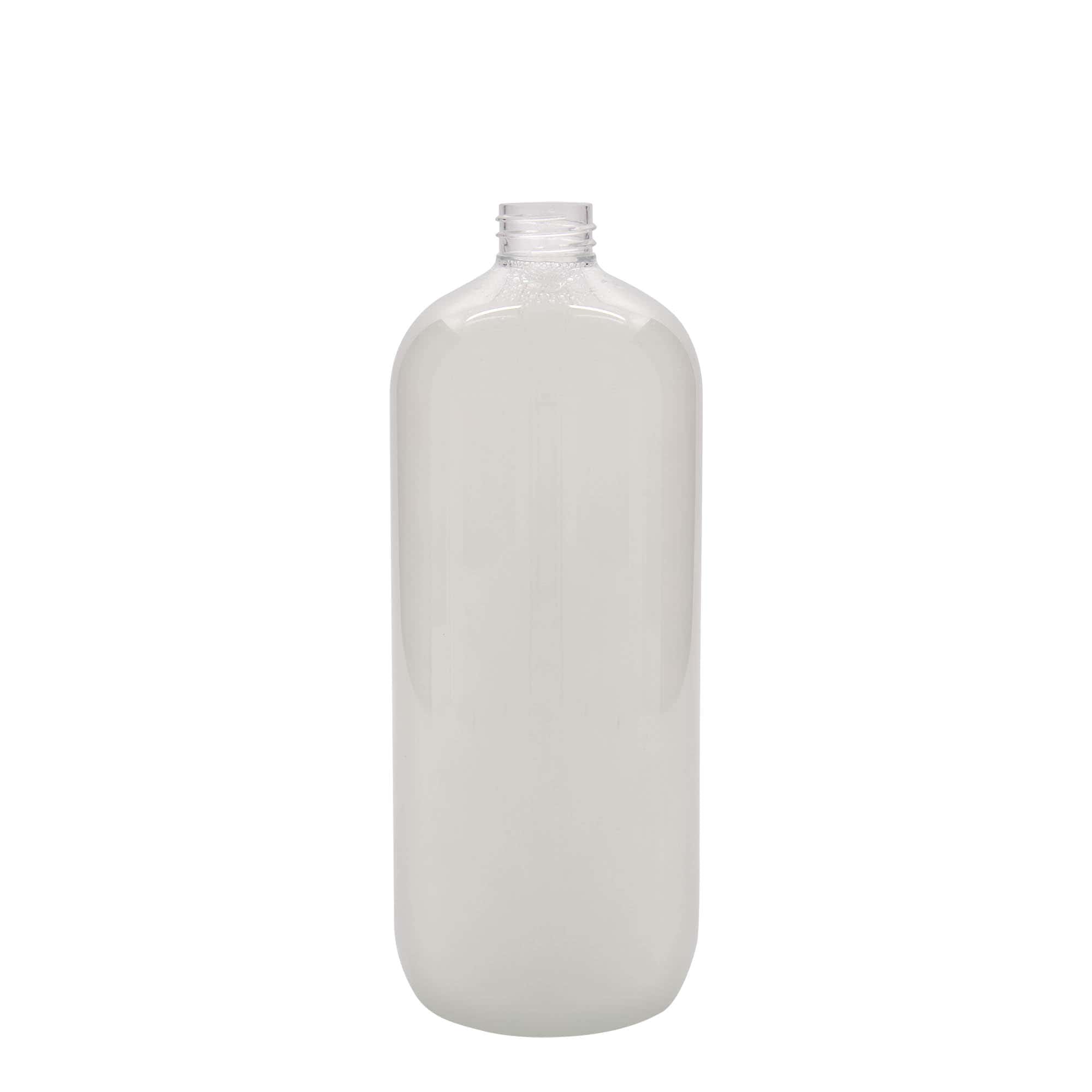 1,000 ml PET bottle 'Boston', plastic, opening: 28/410