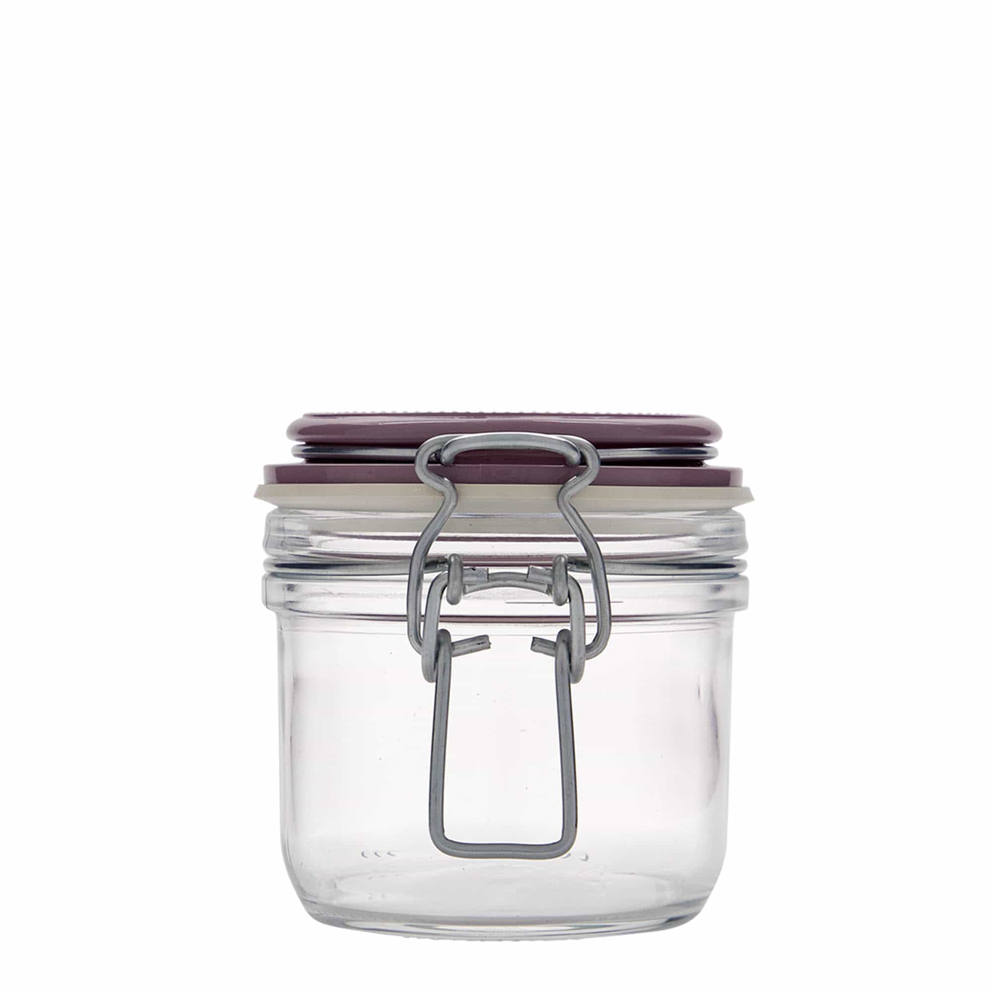 200 ml wire bail jar 'Fido', violet, opening: wire bail closure