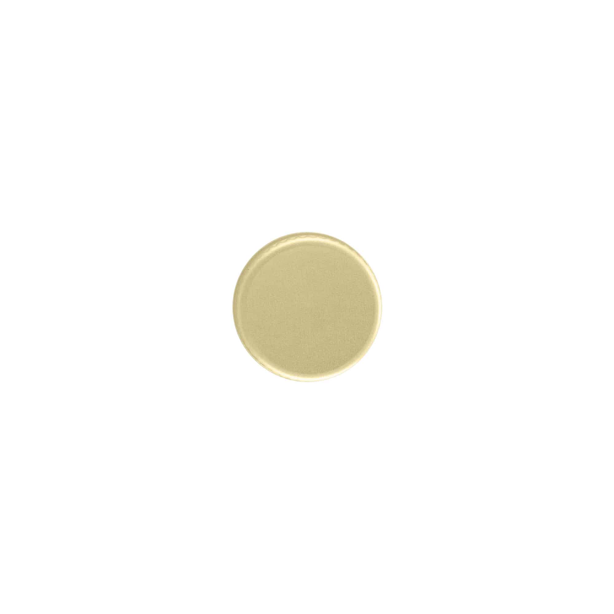 Screw cap, metal, gold, for opening: PP 18 Screw cap, metal, gold, for opening: PP 18