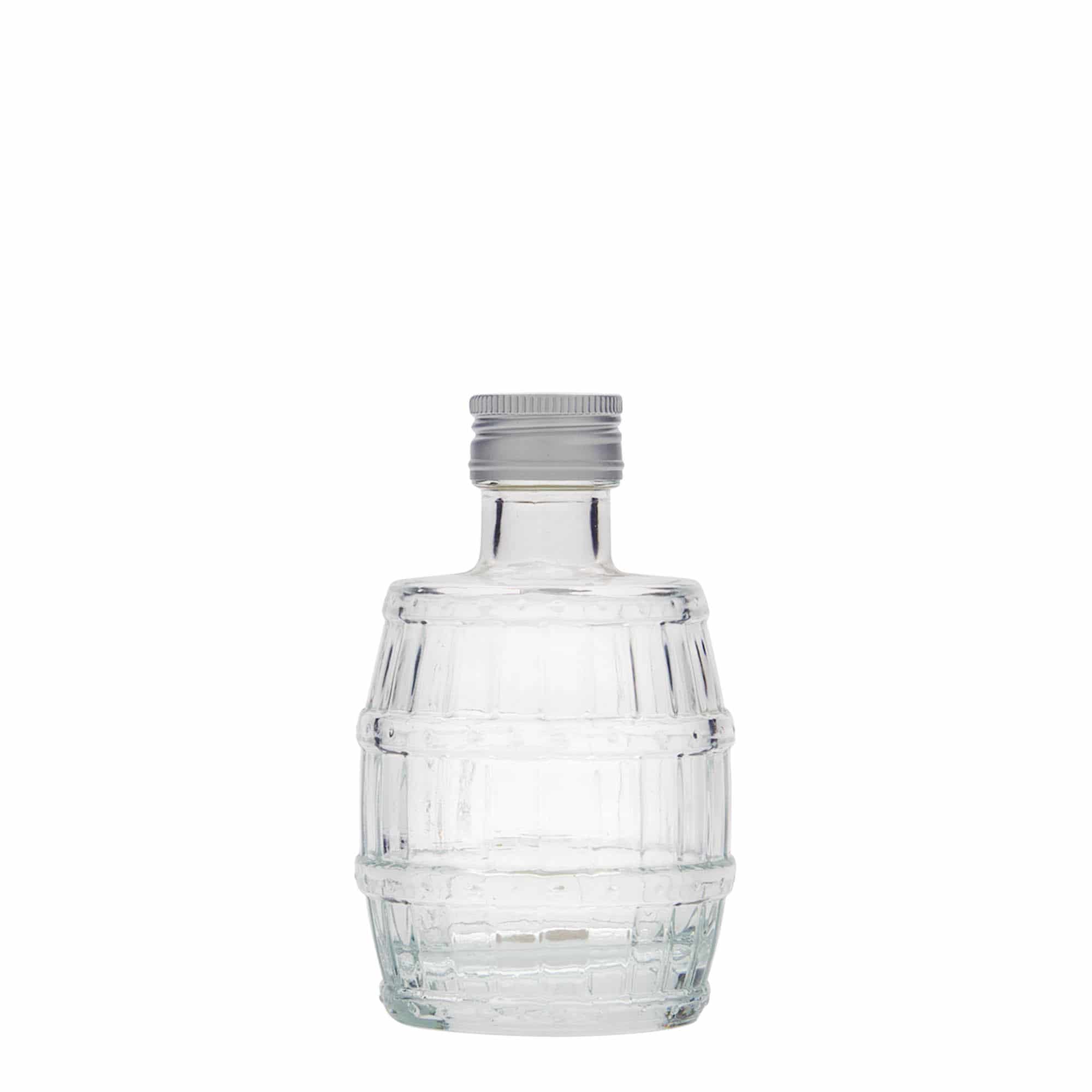 100 ml glass bottle 'Fass', closure: PP 24